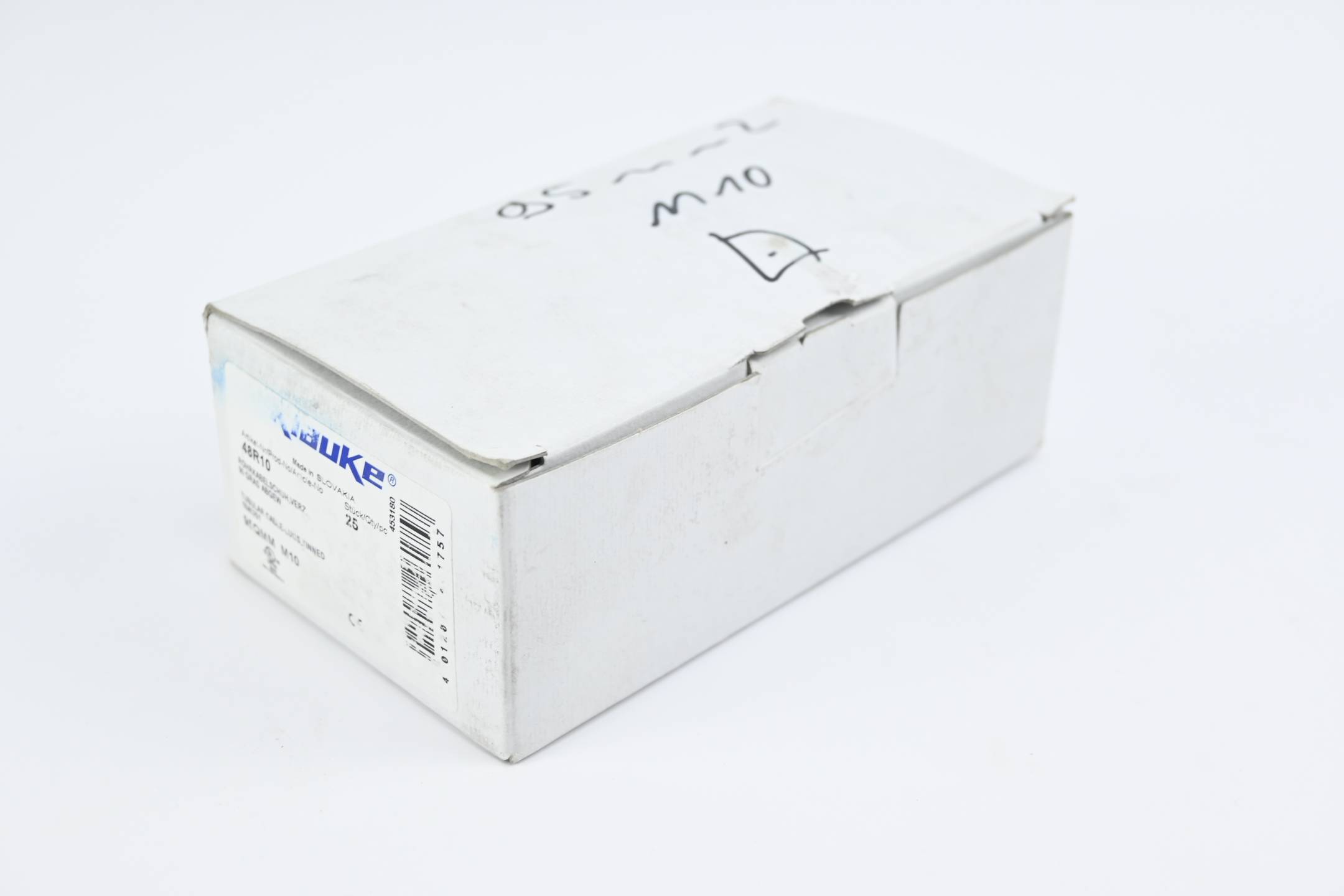 Klauke 25 Stück Rohrkabelschuh verzinnt 90° abgewinkelt 48R10 ( 95QMM M10 )