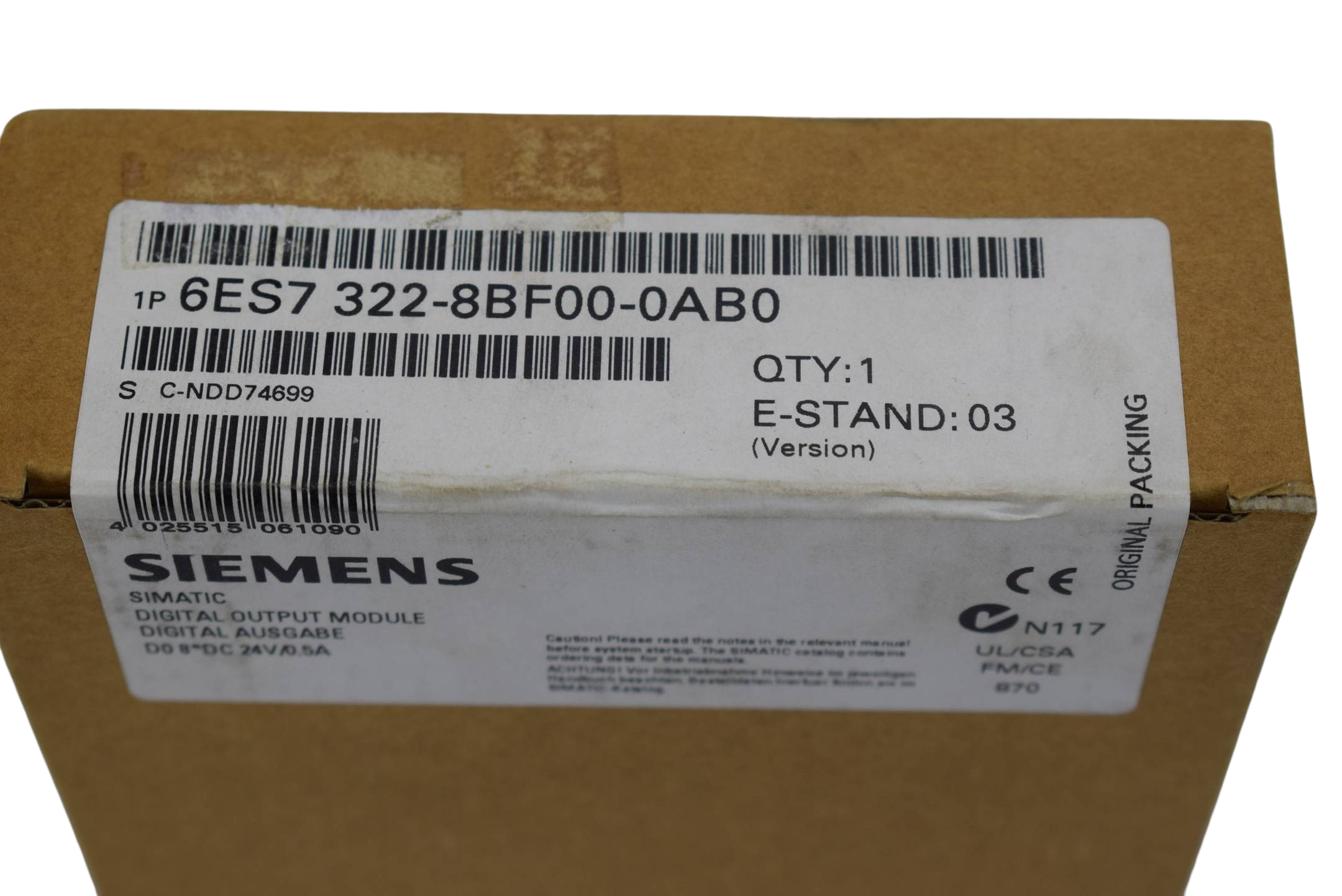 Siemens simatic S7 Digital Output SM322 6ES7 322-8BF00-0AB0 ( 6ES7322-8BF00-0AB0 ) E3