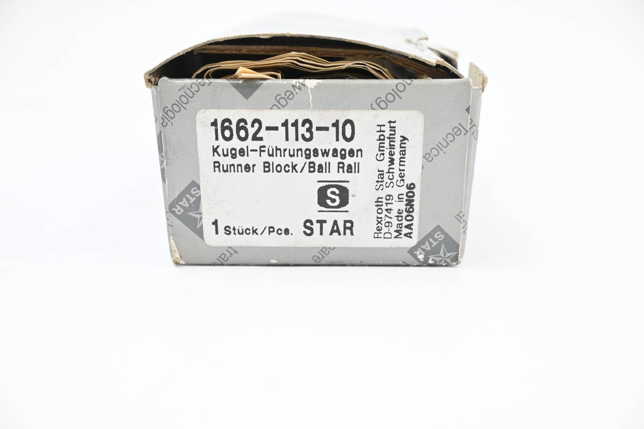 Rexroth Star Kugel Führungswagen 1662-113-10 ( 166211310 )