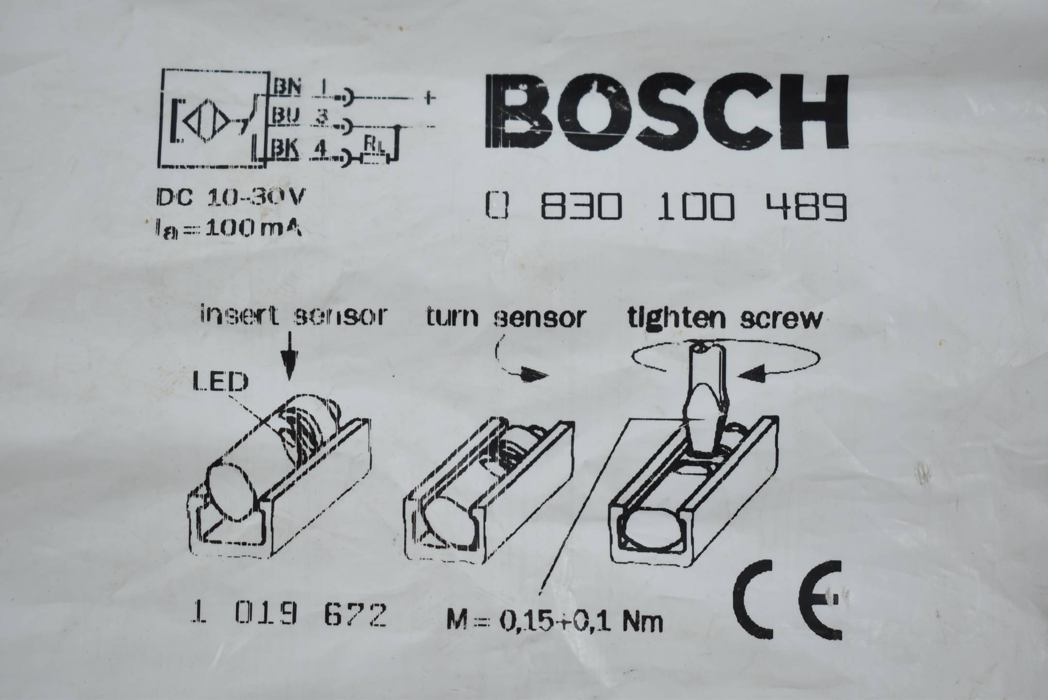 Rexroth Zylinderschalter Sensor 0 830 100 489 ( 0830100489 )