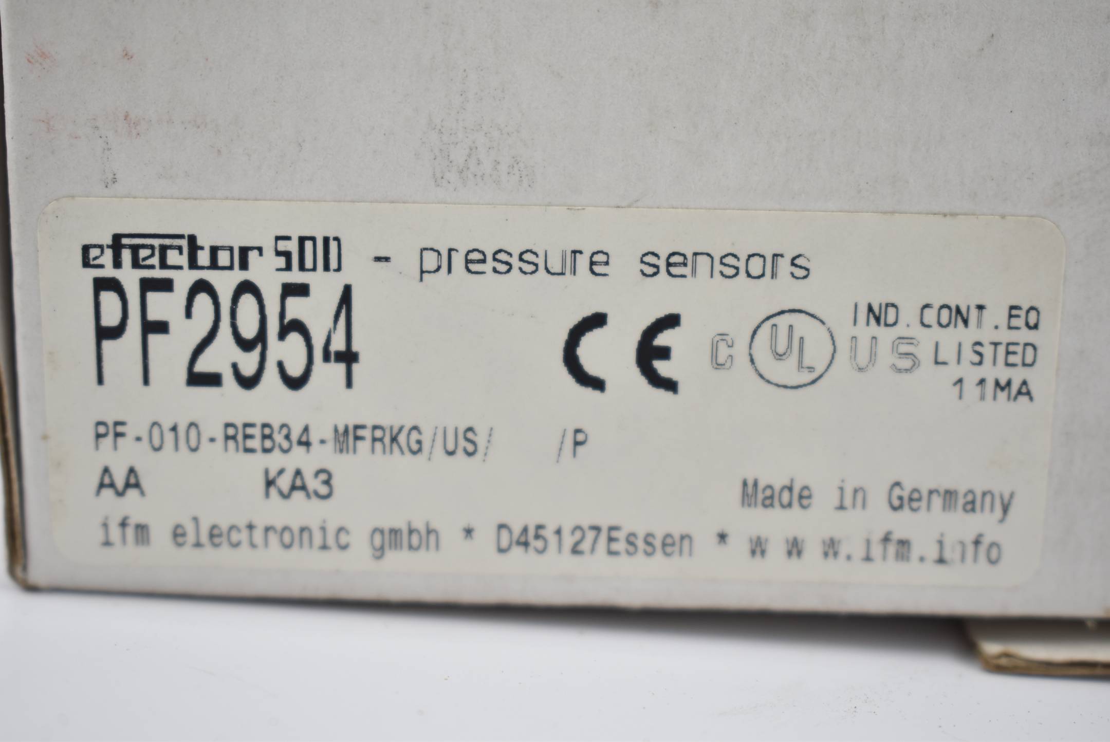 Ifm efector500 Drucksensor PF2954 ( PF-010-REB34-MFRKG/US/ )