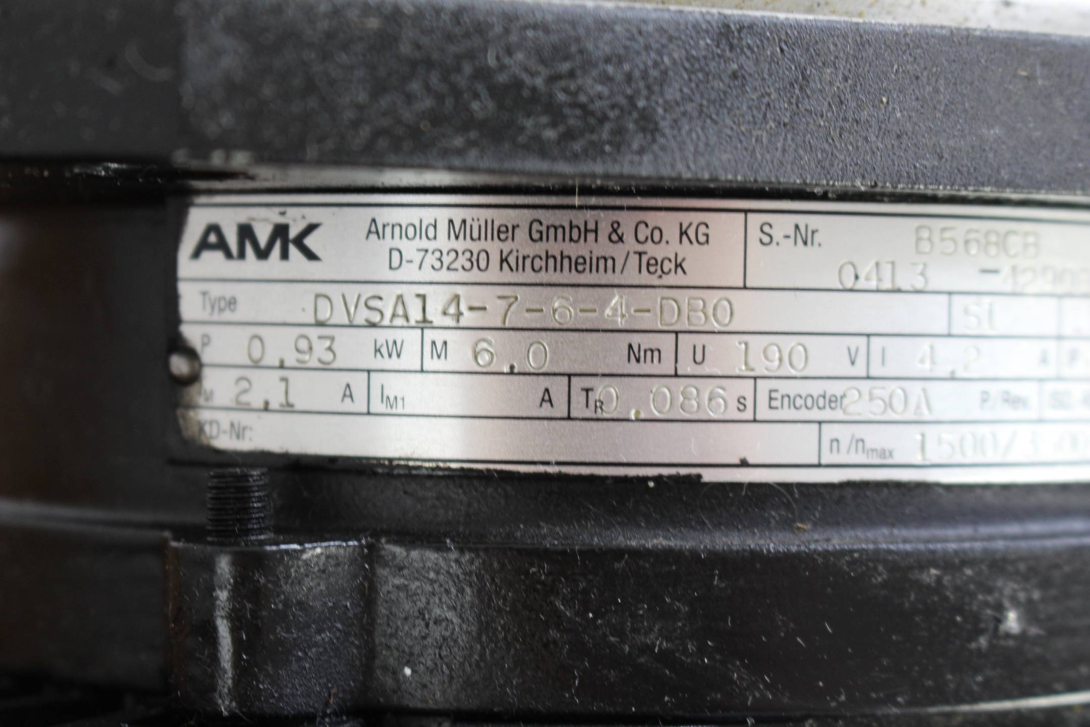 AMK Servomotor DVSA14-7-6-4-DB0