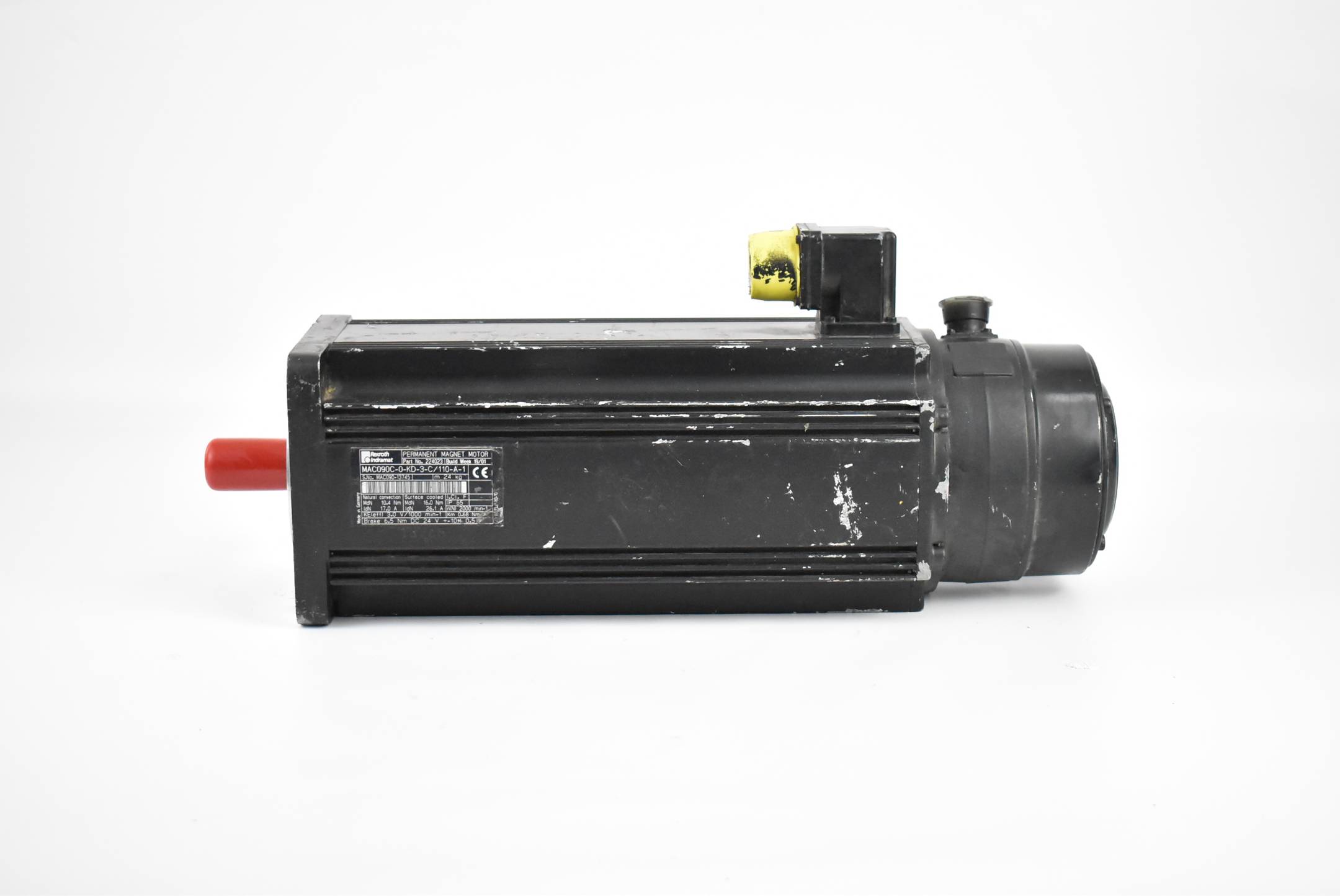 Rexroth Servomotor 10,4Nm 17,0A 2000rpm 0,68Nm MAC090C-0-KD-3-C/110-A-1 