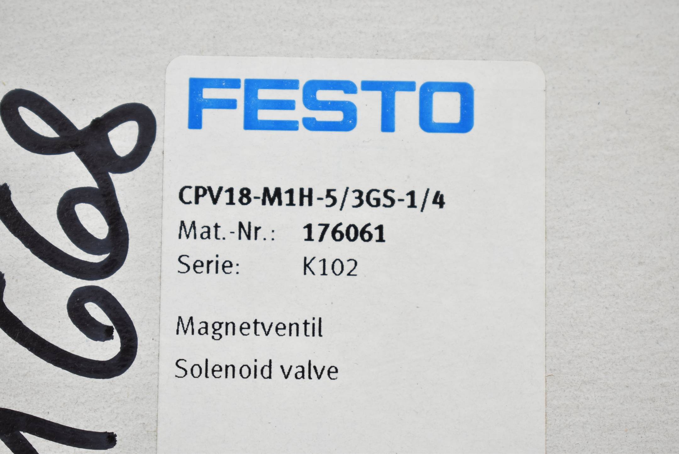 Festo Magnetventil CPV18-M1H-5/3GS-1/4 ( 176061 )