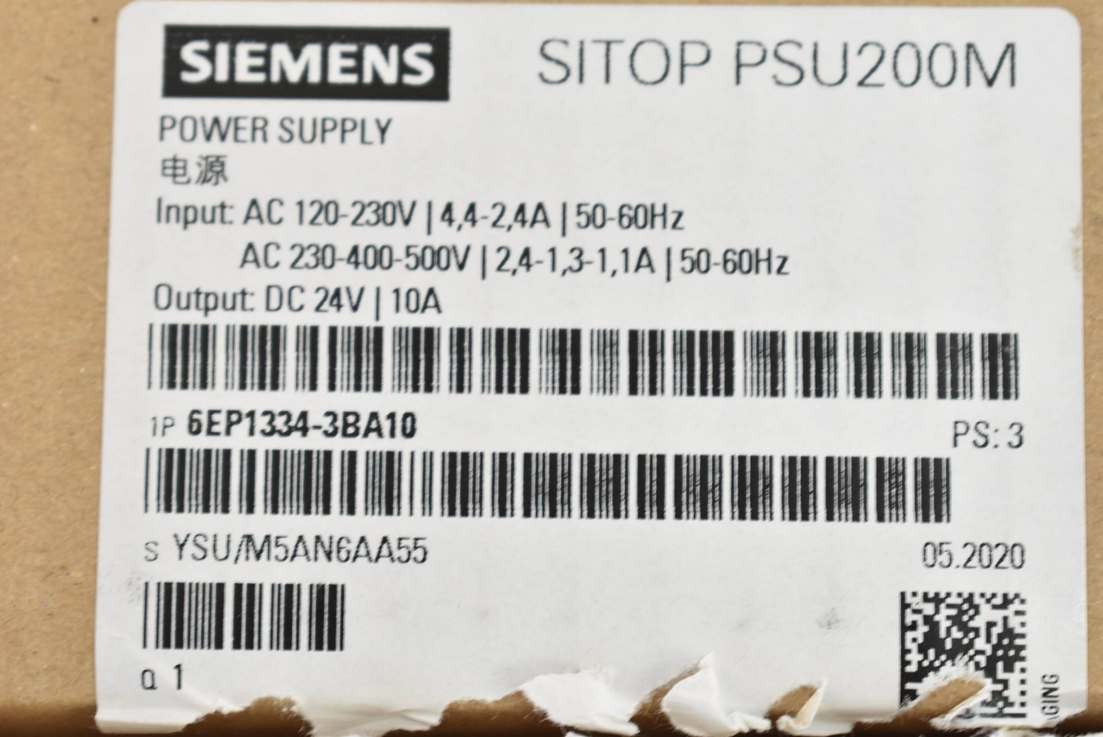 Siemens Sitop PSU200M Stromversorgung 6EP1334-3BA10 ( 6EP1 334-3BA10 ) PS3
