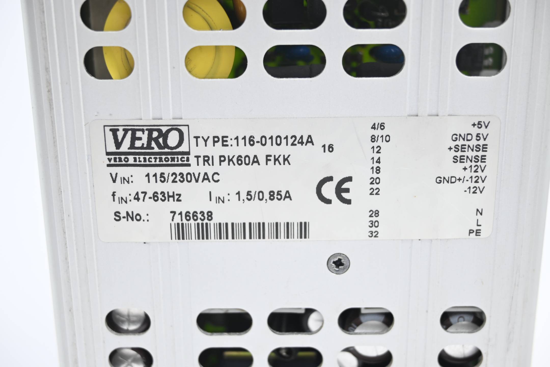 Vero Netzteil 116-010124A ( TRI PK60A FKK )