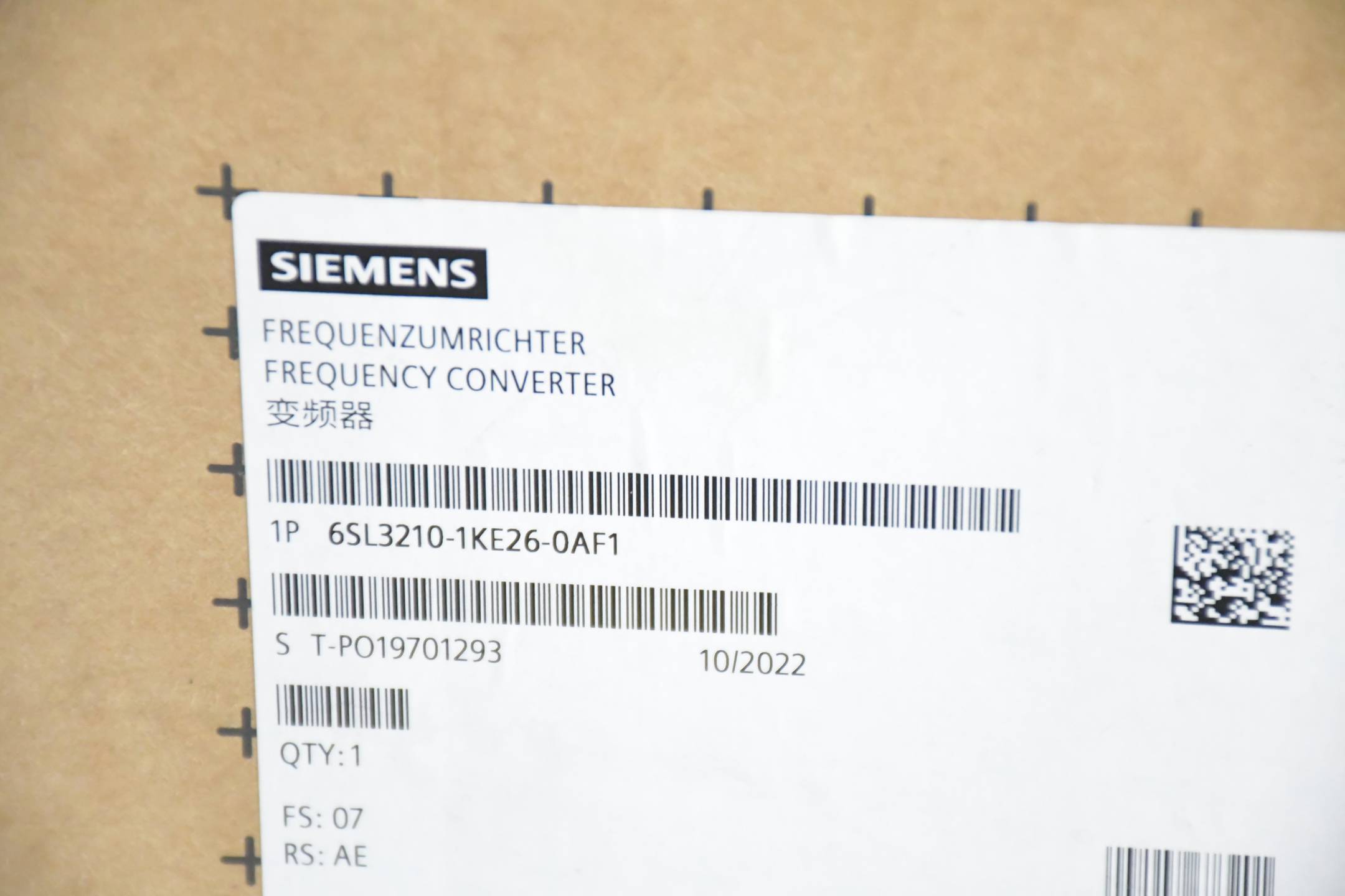 Siemens Sinamics Power Modul G120C 6SL3210-1KE26-0AF1 ( 6SL3 210-1KE26-0AF1 ) E7
