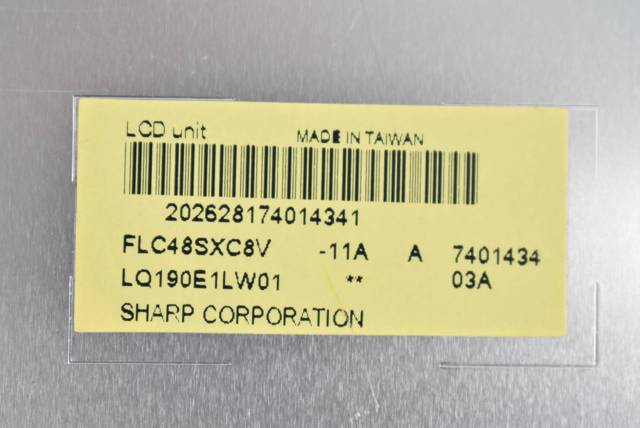 Sharp 19-zoll LCD Bildschirm FLC48SXC8V-11A 