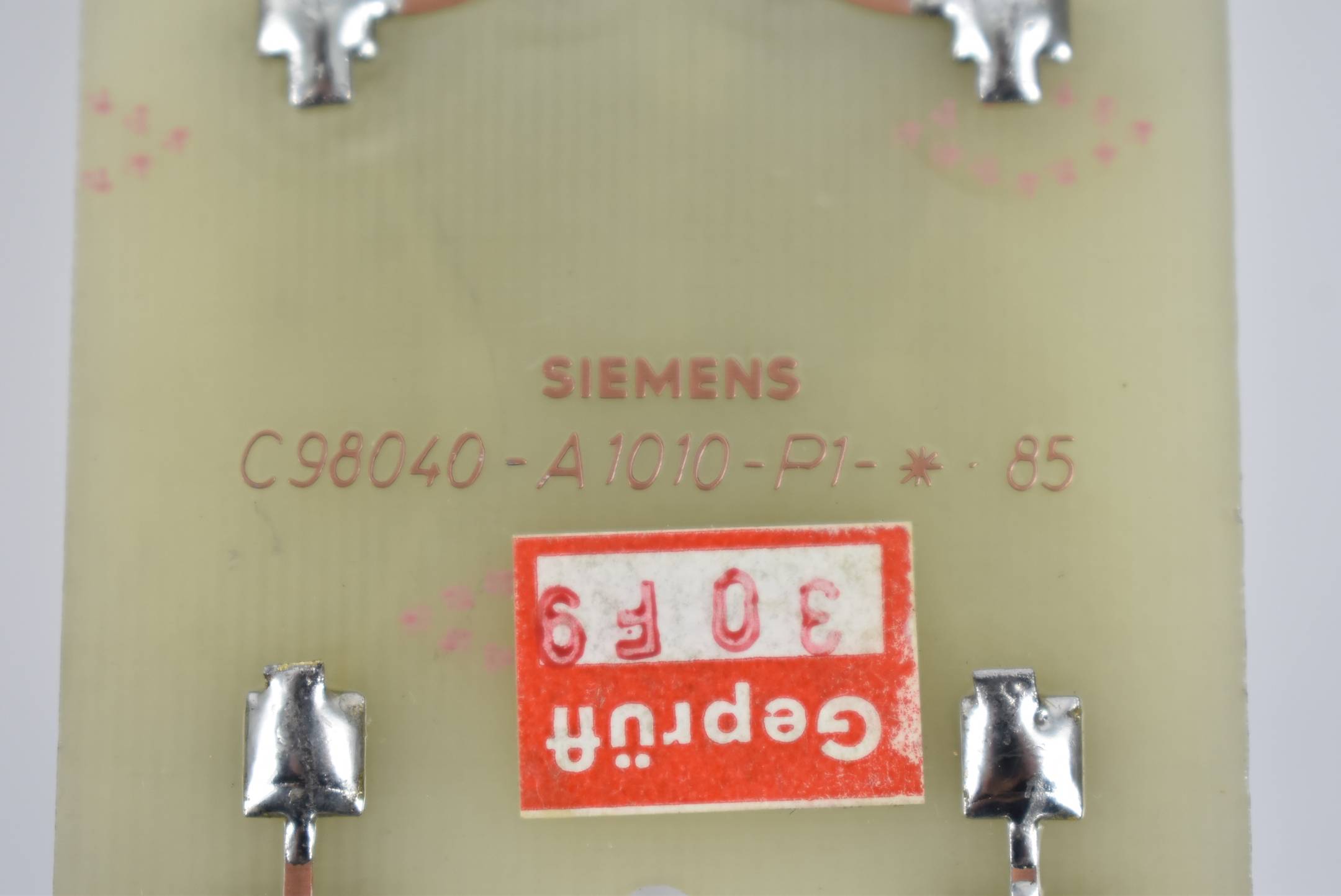Siemens TSE-Beschaltung Feld C98043-A1010-L1 ( C98040-A1010-P1 )