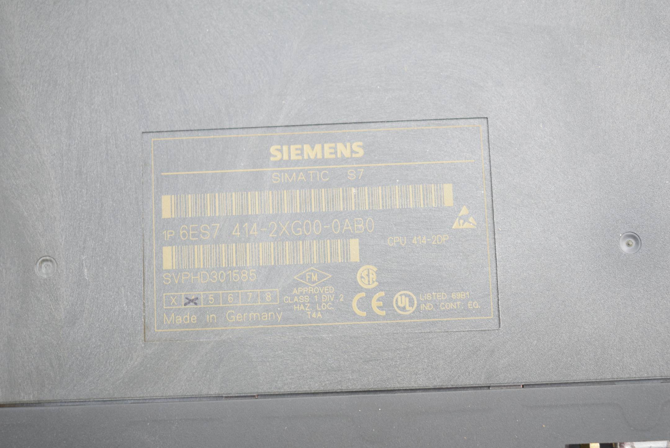 Siemens simatic S7-400 CPU 414-2DP 6ES7 414-2XG00-0AB0 ( 6ES7414-2XG00-0AB0 )