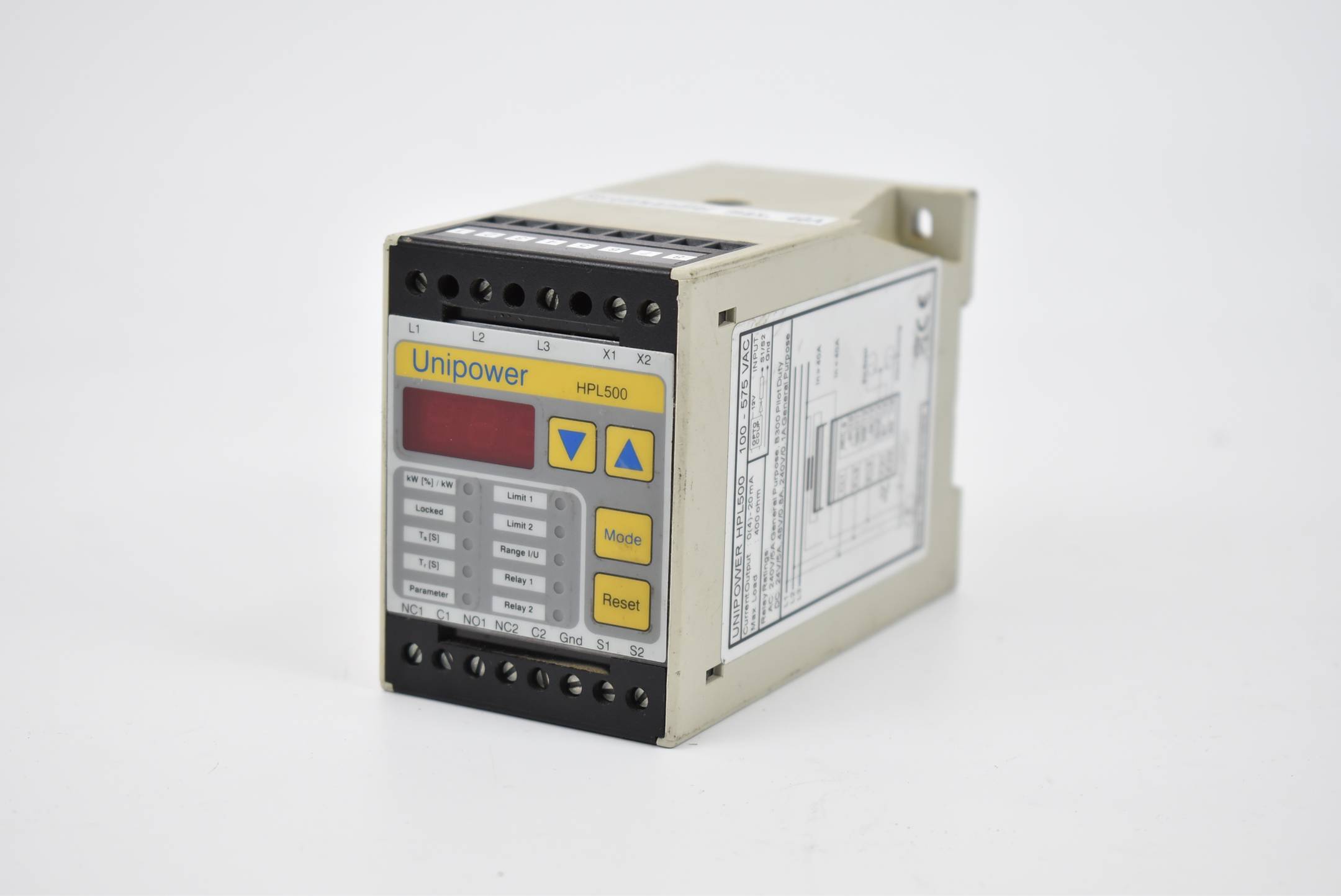 Unipower Stromwandler 100-575VAC 0(4)-20mA 400ohm HPL500