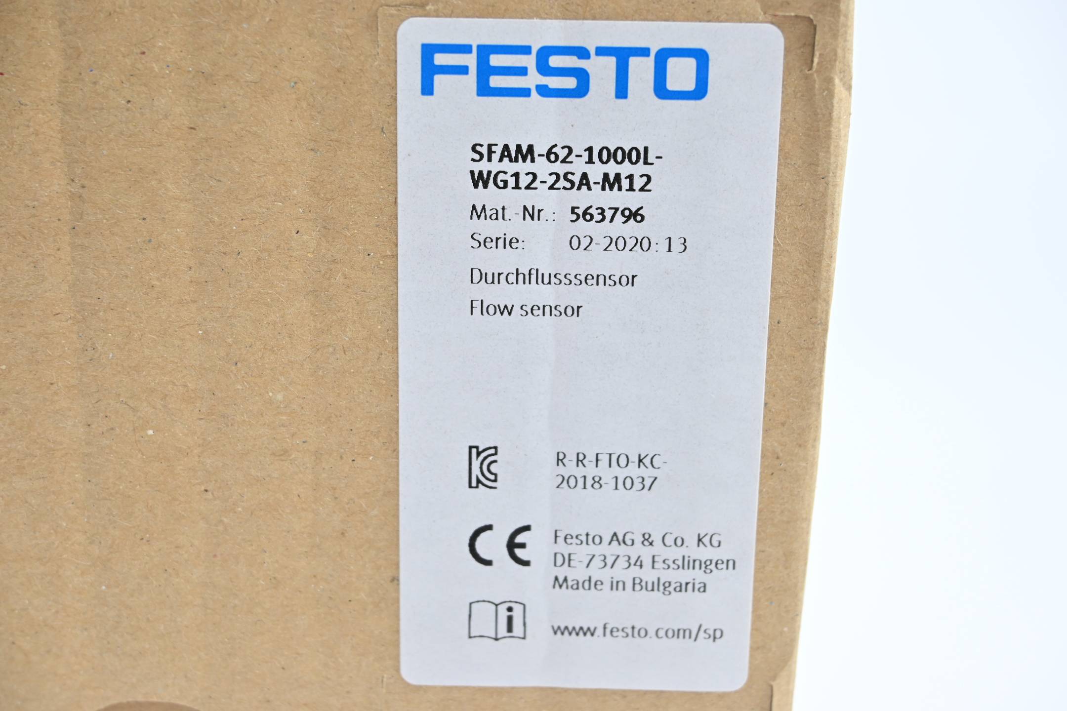 Festo Durchflusssensor SFAM-62-1000L-WG12-2SA-M12 ( 563796 )