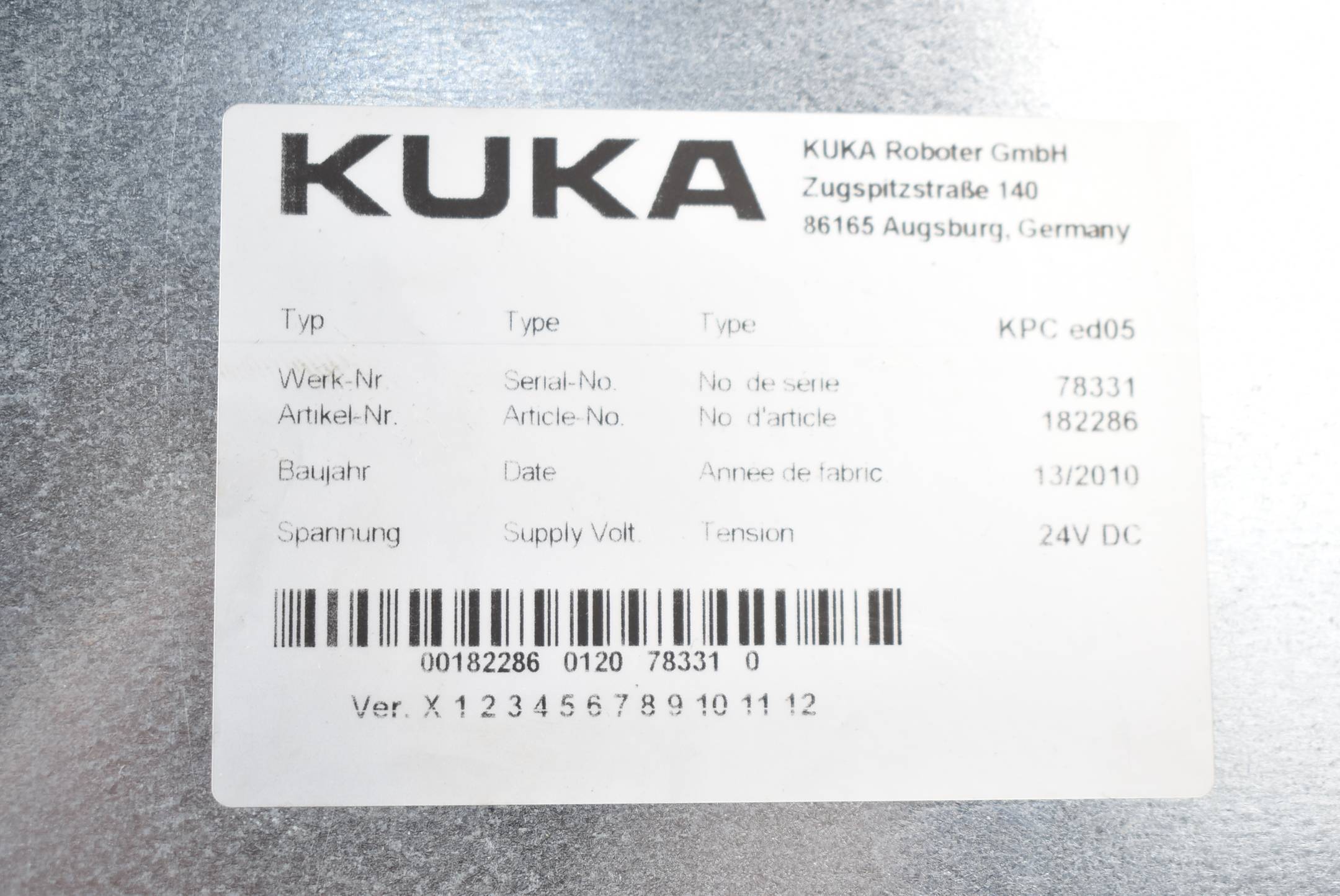 KUKA Rechner KPC ed05 ( 182286 )