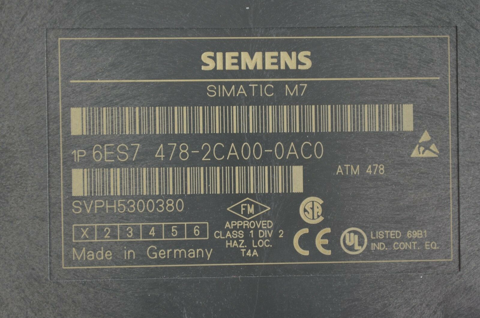 Siemens simatic M7-400 S7 ATM478 6ES7478-2CA00-0AC0 ( 6ES7 478-2CA00-0AC0 ) E1