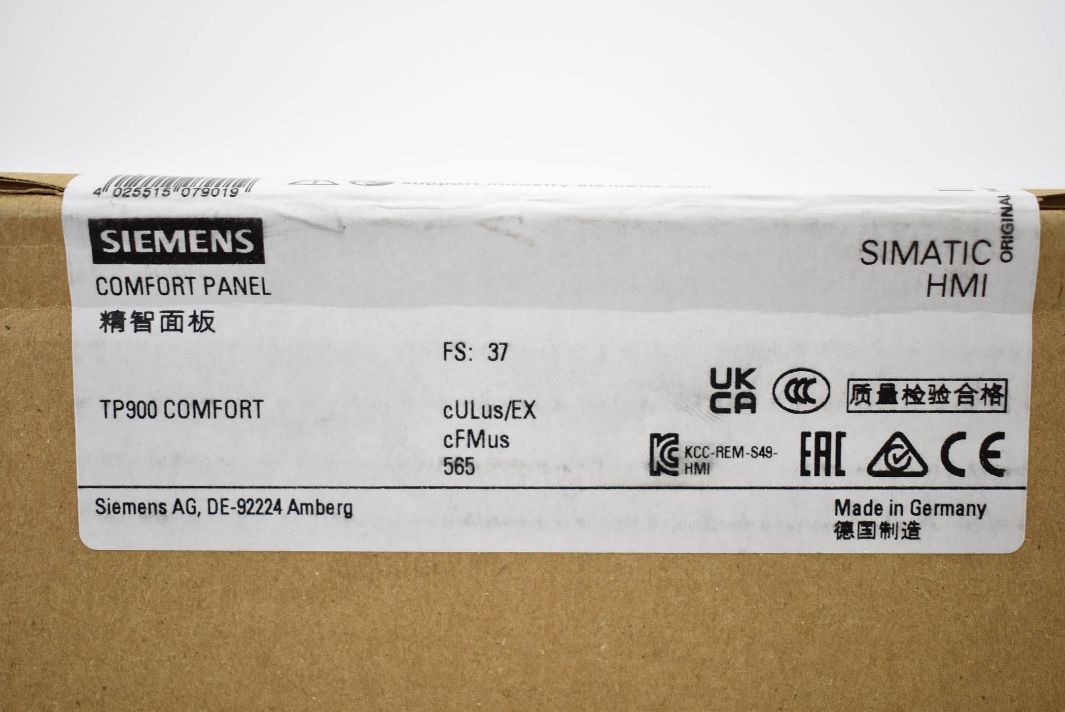Siemens Simatic HMI TP900 Comfort 6AV2 124-0JC01-0AX0 ( 6AV2124-0JC01-0AX0 ) E37