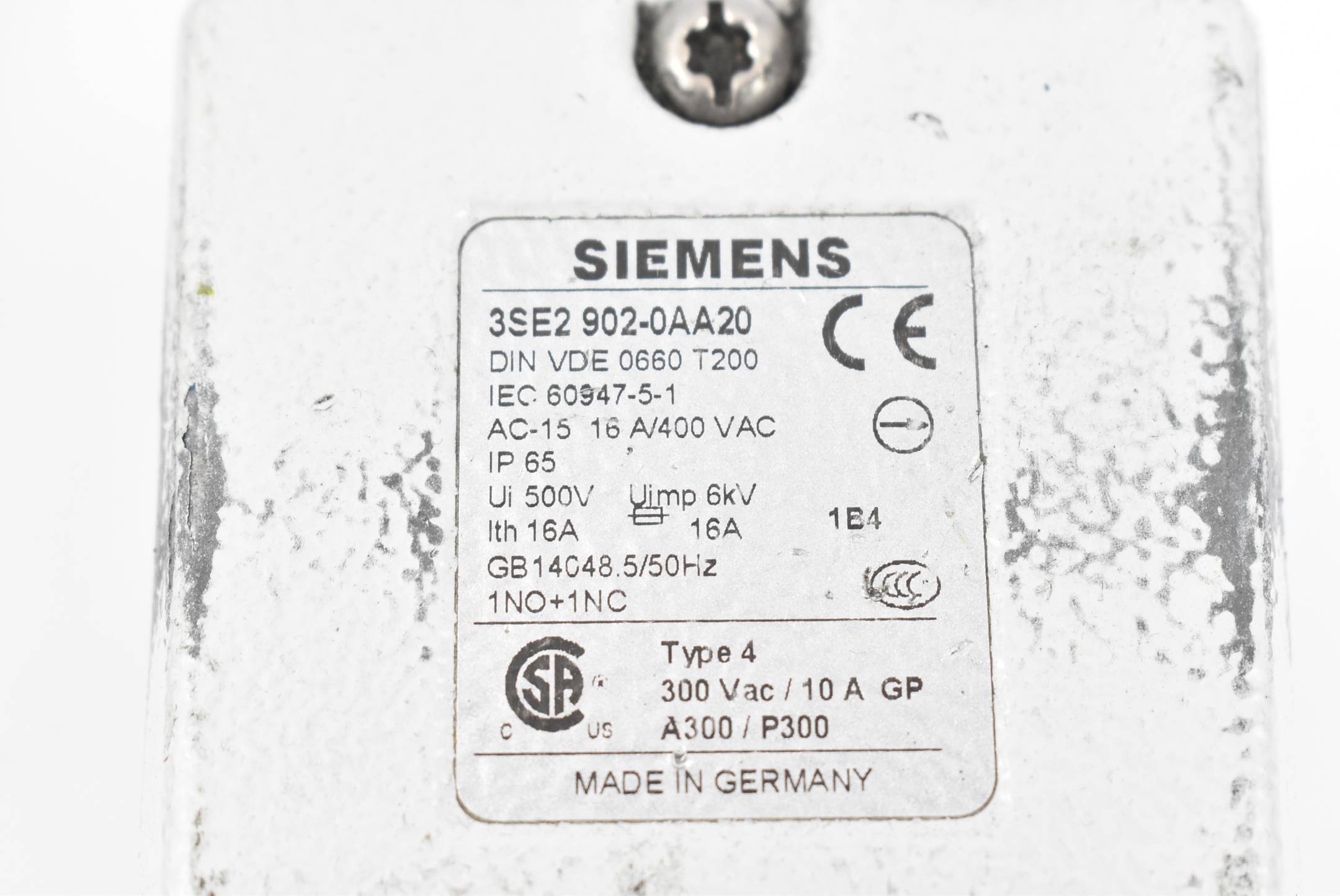 Siemens Pedal Fußschalter 3SE2902-0AA20 ( 3SE2 902-0AA20 ) Type 4