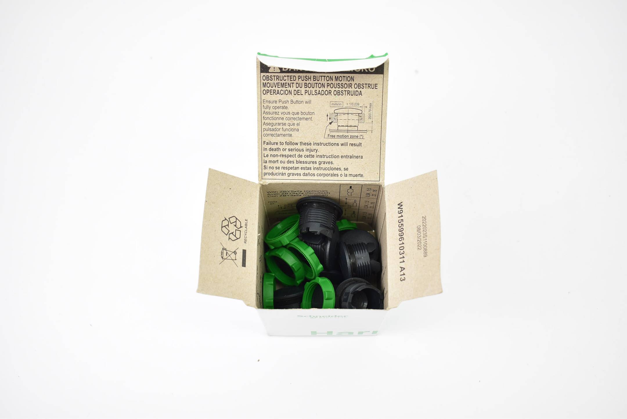 Schneider electric Blindstopfen 10 Stück ZB5SZ3