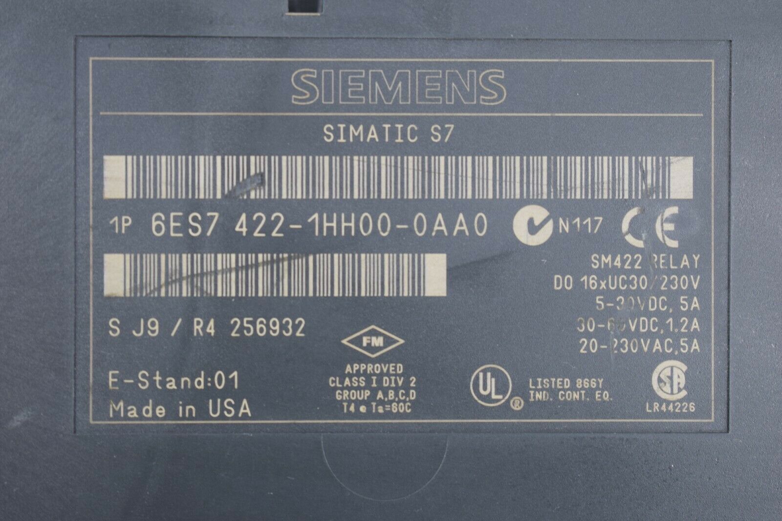 Siemens simatic S7 6ES7 422-1HH00-0AA0 ( 6ES7422-1HH00-0AA0 ) E1