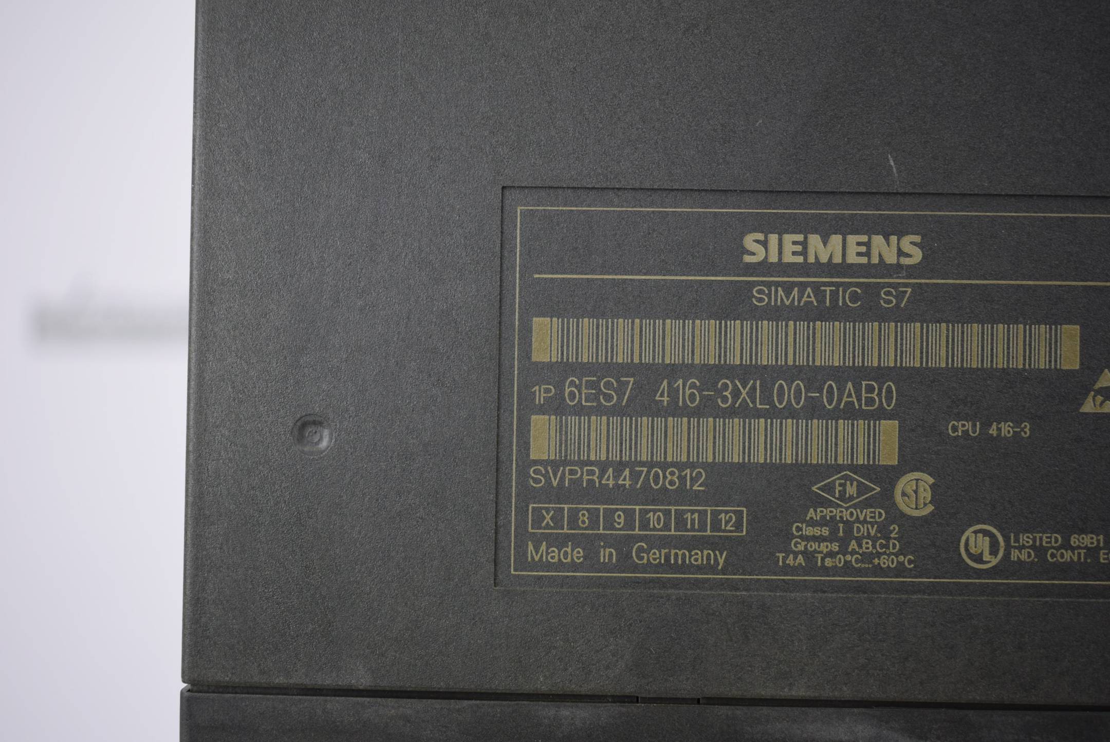 Siemens Simatic S7-400 CPU 416-3 6ES7 416-3XL00-0AB0 ( 6ES7416-3XL00-0AB0 ) E7