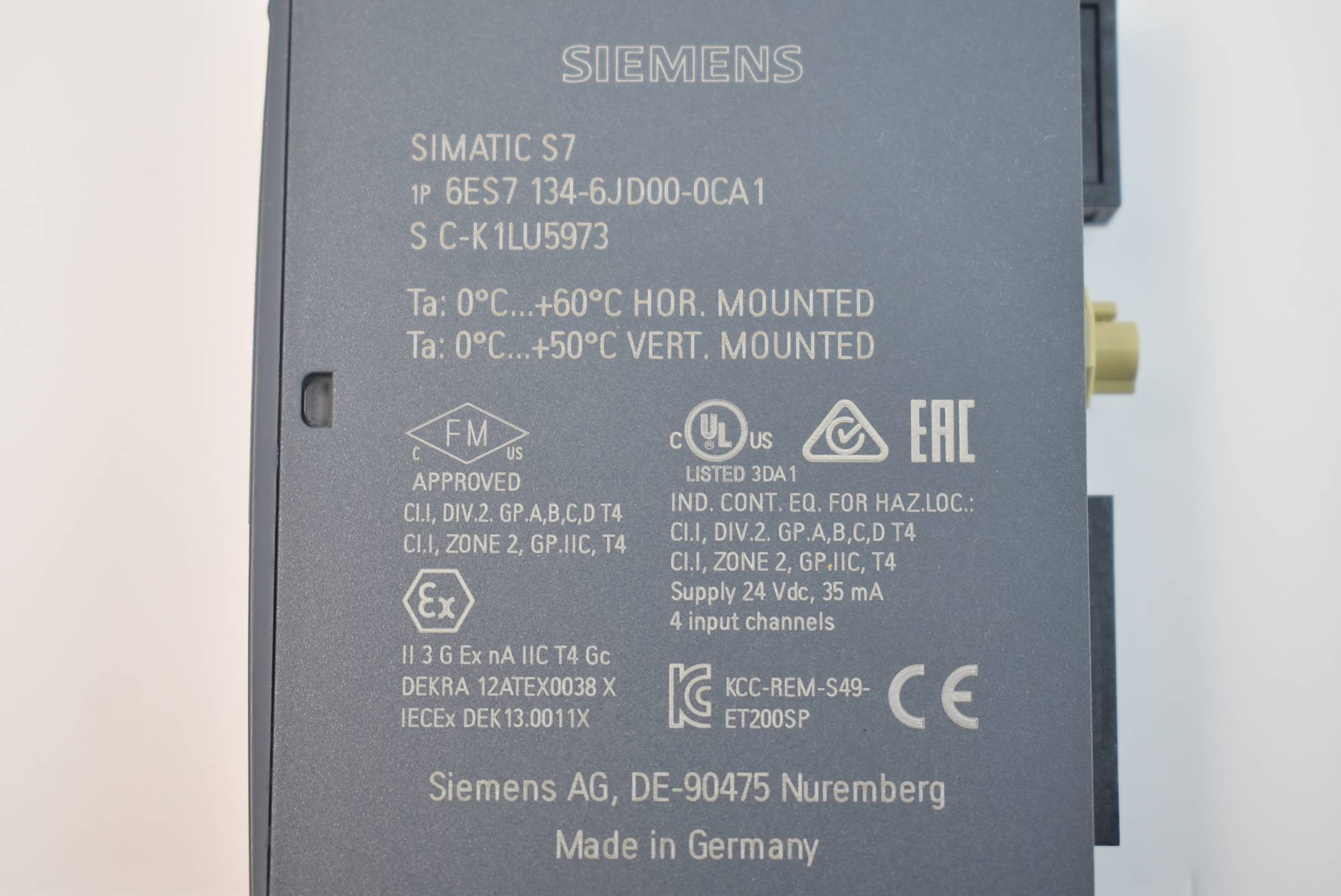 Siemens simatic ET200SP analog 6ES7 134-6JD00-0CA1 ( 6ES7134-6JD00-0CA1 )