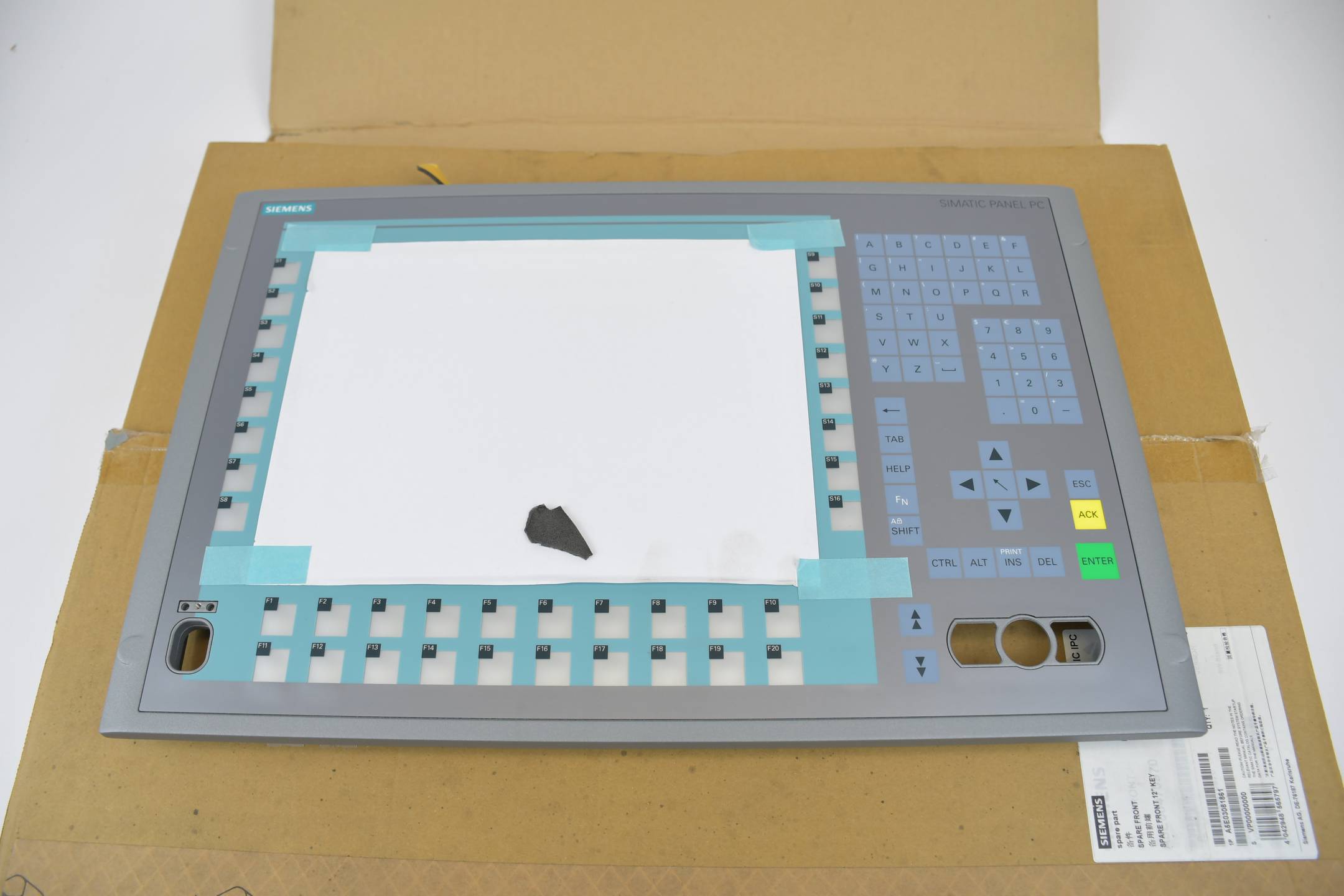 Siemens simatic PC Ersatzfront 12" Key Panel PC 477/477B A5E03081861 E1
