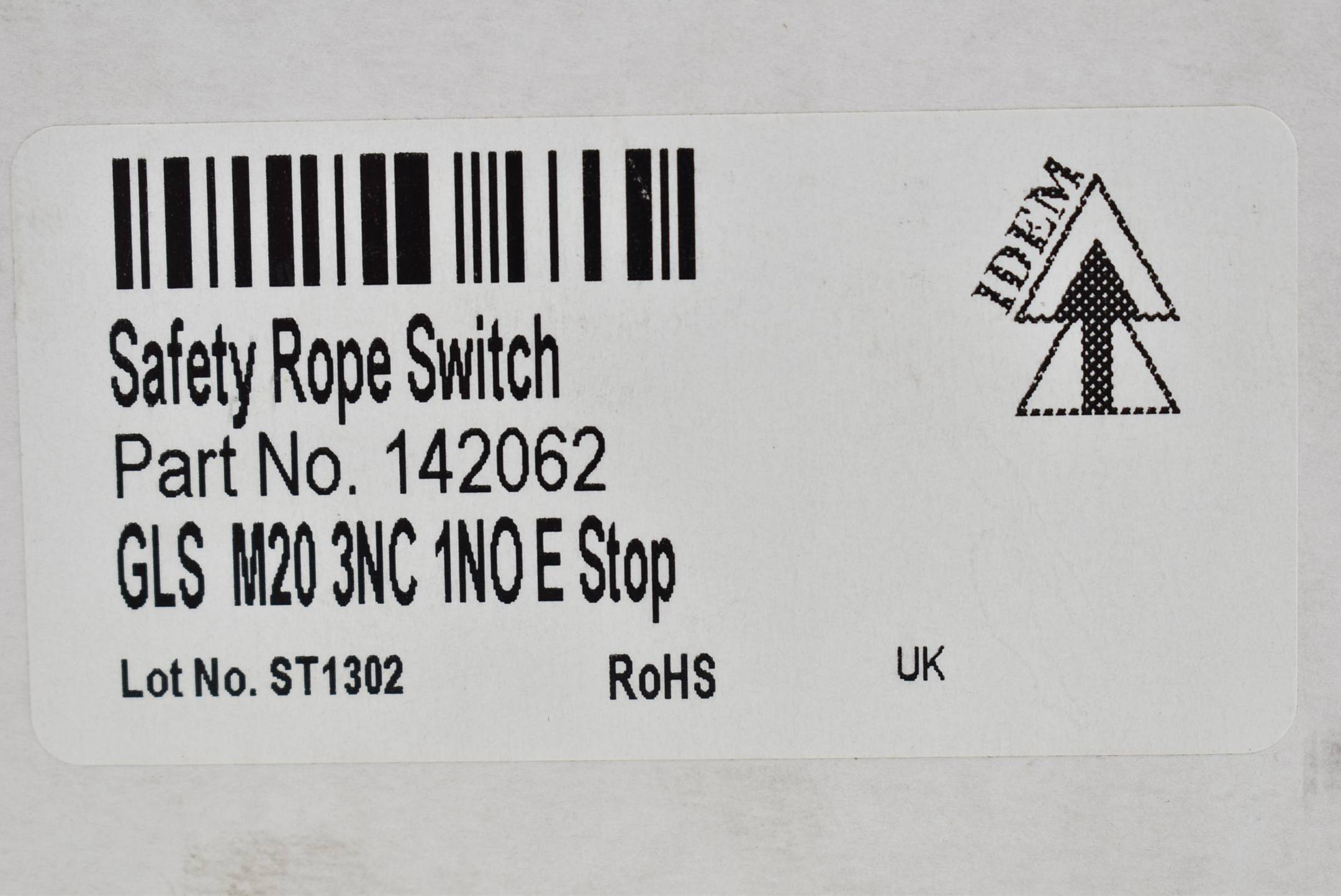GLS Safety Rote Switch GLS M20 3NC 1 NO E Stop ( 142062 )