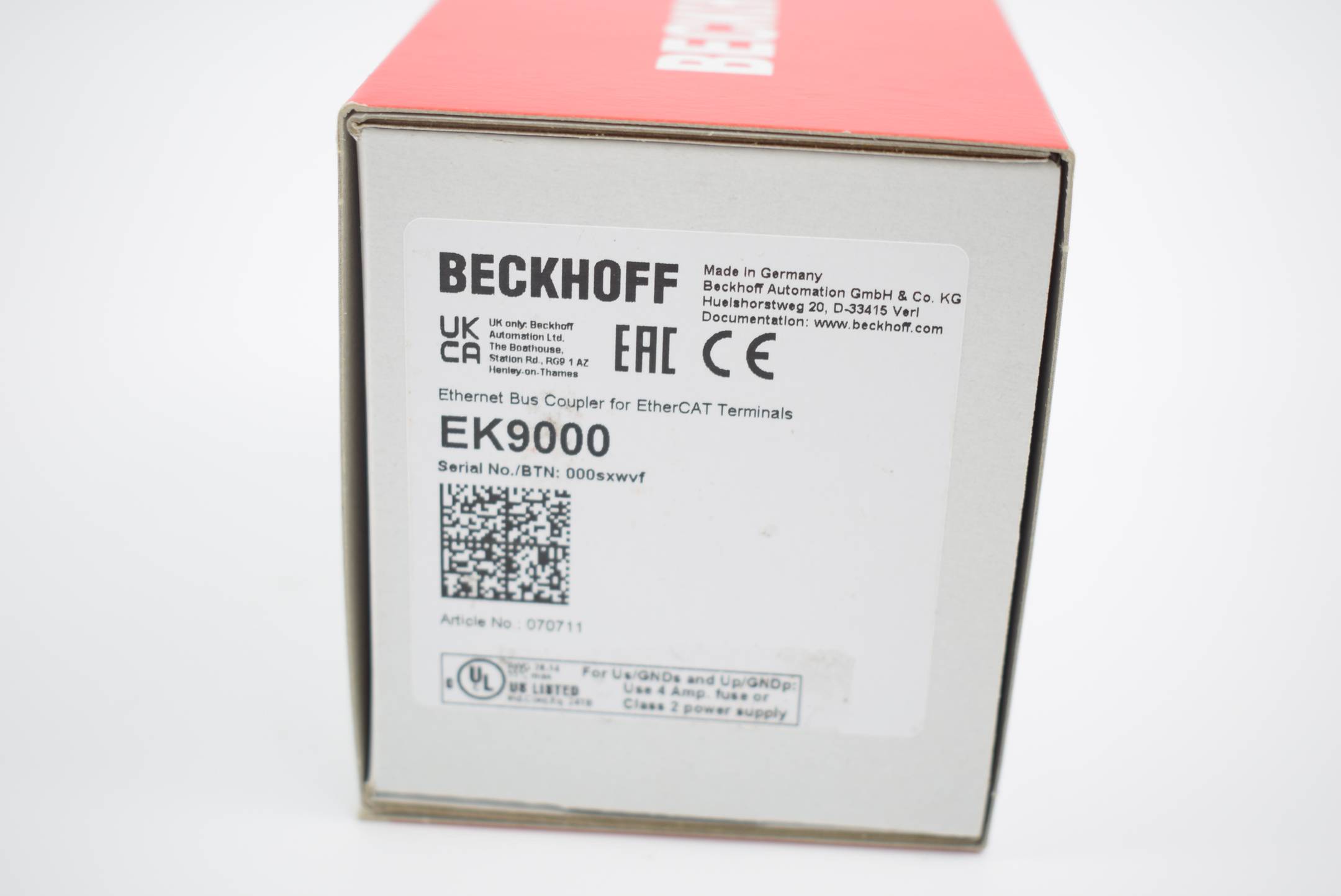 Beckhoff ModbusTCP/UDP-Buskoppler EK9000 ( EK 9000 )