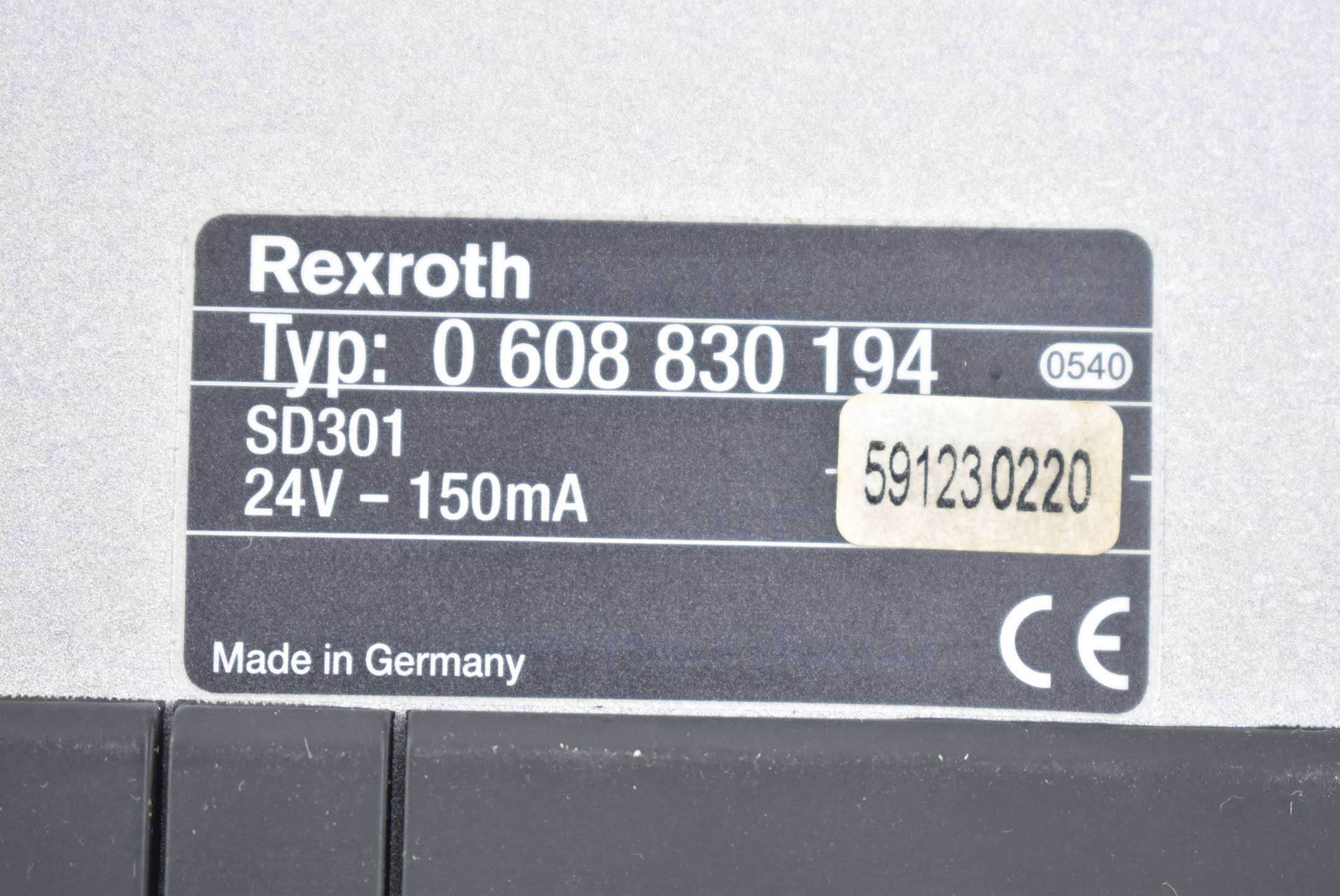 Rexroth SD 301 Touchpanel 0 608 830 194 ( 0608830194 ) 24V 150mA