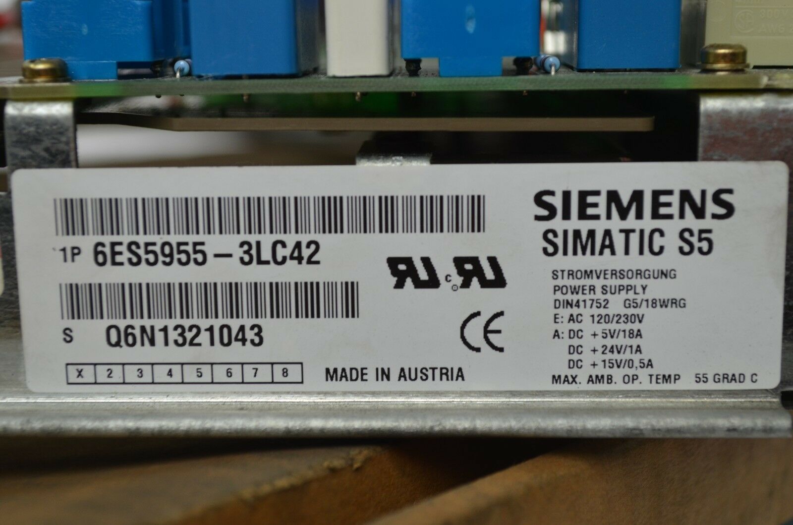 Siemens simatic S5 6ES5955-3LC42 / E1