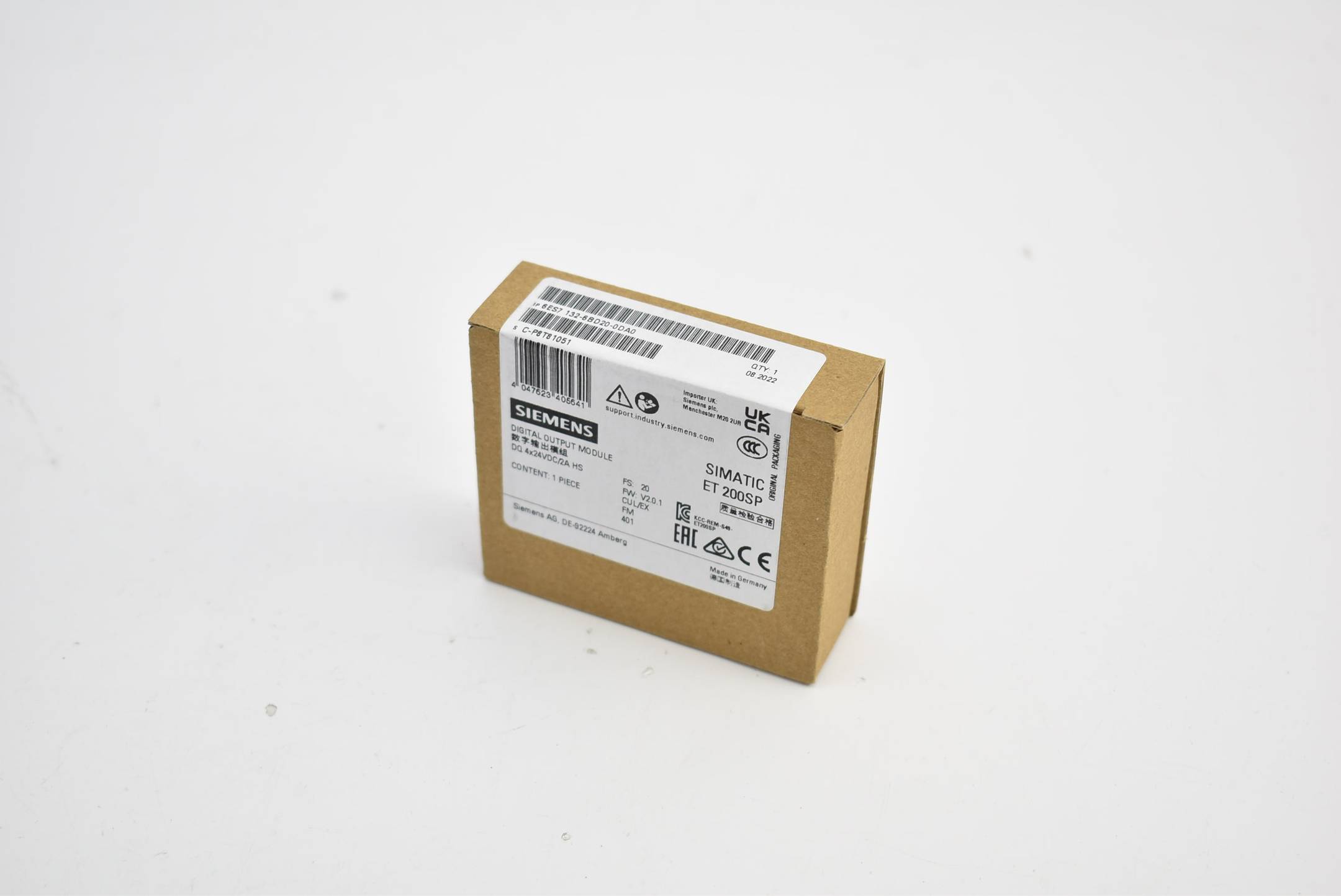 Siemens simatic ET 200 SP digital 6ES7 132-6BD20-0DA0 ( 6ES7132-6BD20-0DA0 ) E20