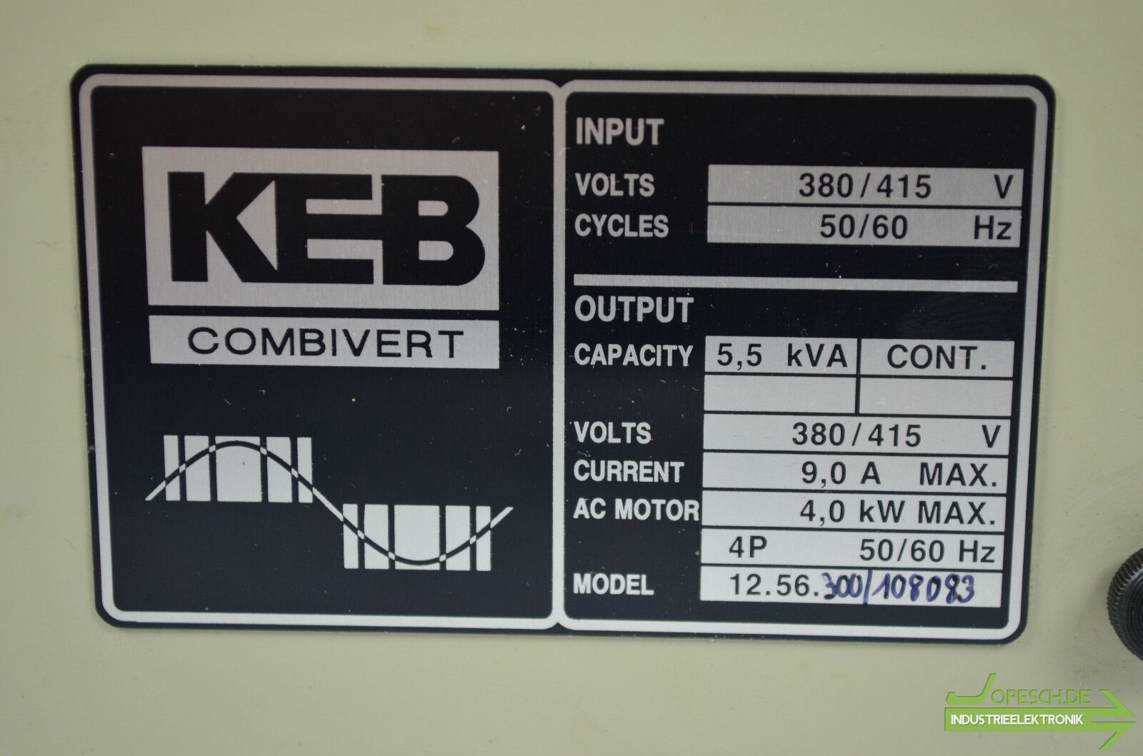 KEB Combivert 4kW 12.56.300