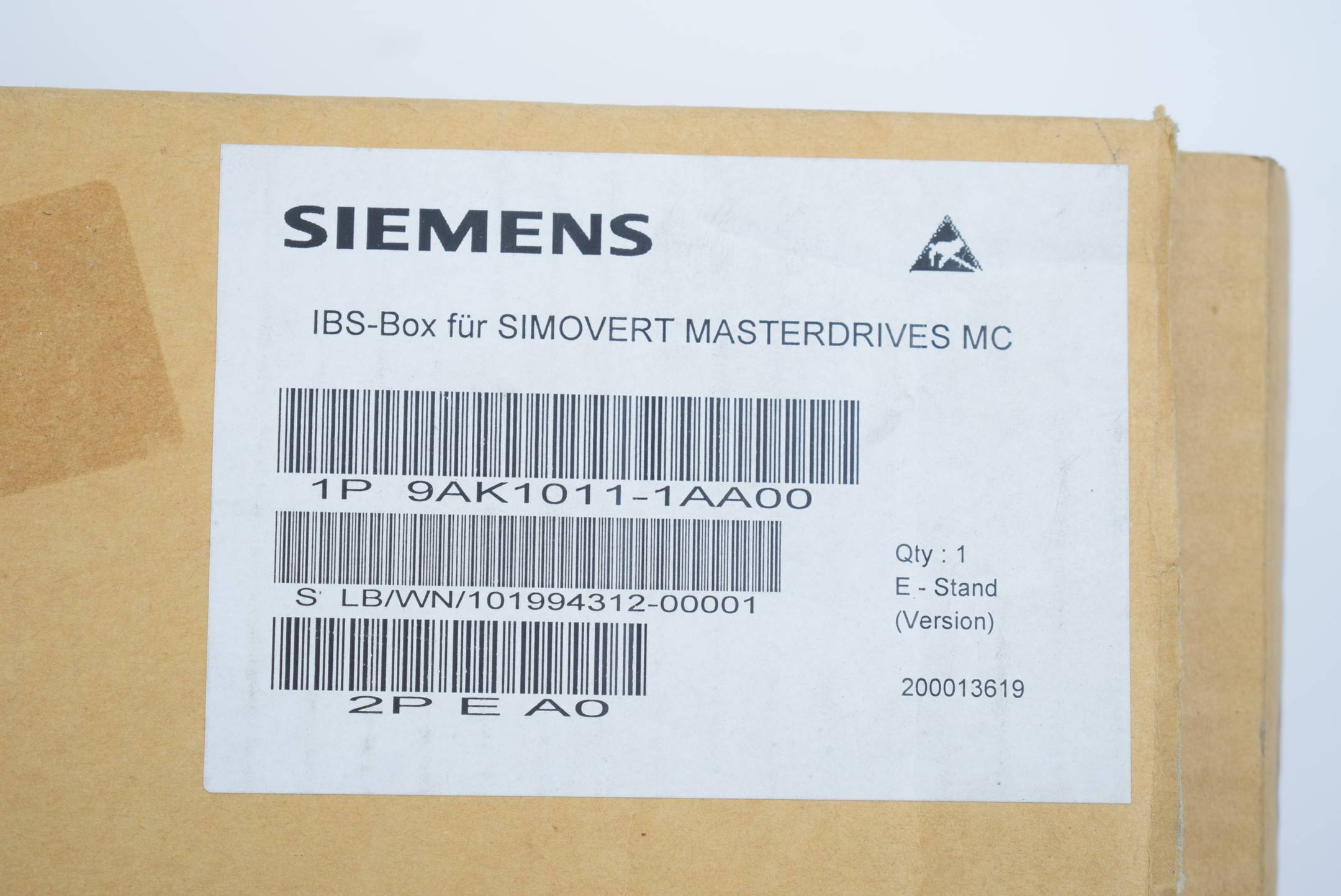 Siemens IBS-Box für Simovert Masterdrives MC 9AK1011-1AA00 ( 9AK1 011-1AA00 )