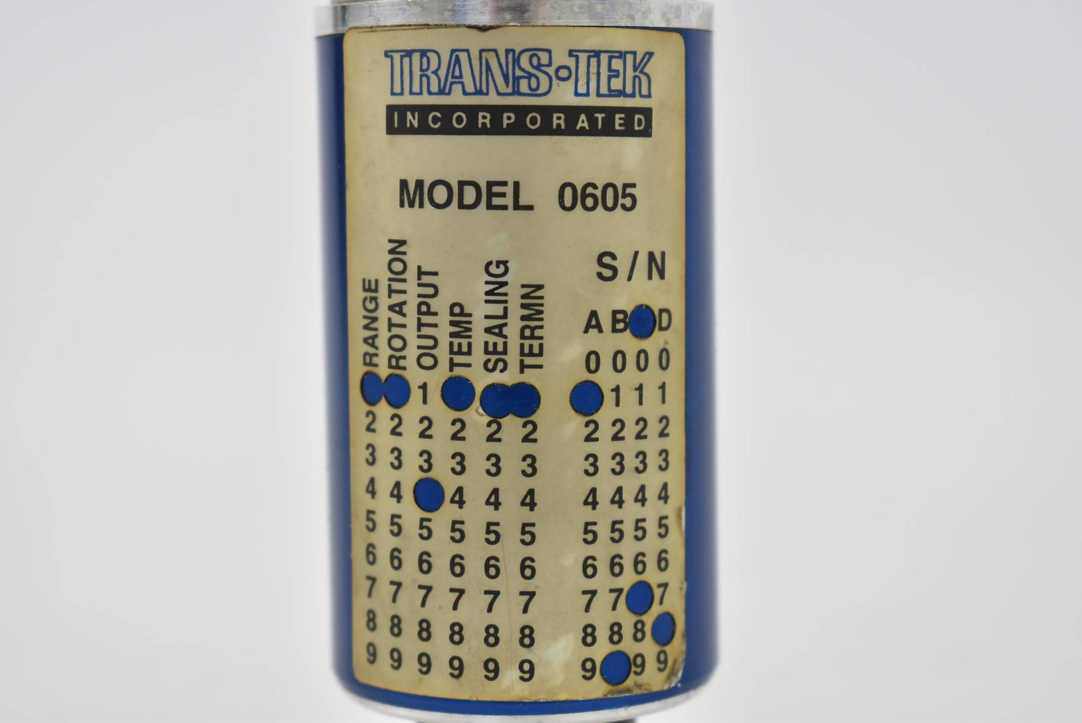 Trans-Tek incorporated Model 0605