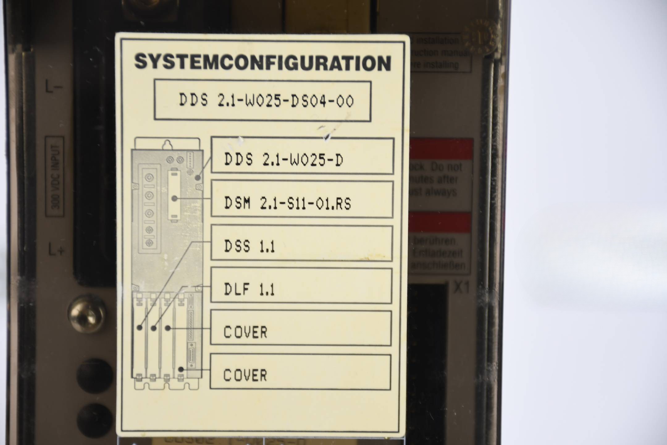 Rexroth Indramat Drive Controllers DDS02.1-W025-DS04-00 ( DDS 2.1-W025 ) config. Rexroth Indramat Drive Controllers DDS02.1-W025-DS04-00 ( DDS 2.1-W025 ) config.