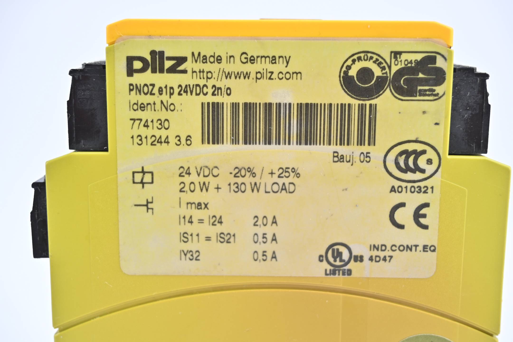 Pilz Sicherheitsschaltgerät PNOZ e1p 24VDC 2n/o ( 774130 )