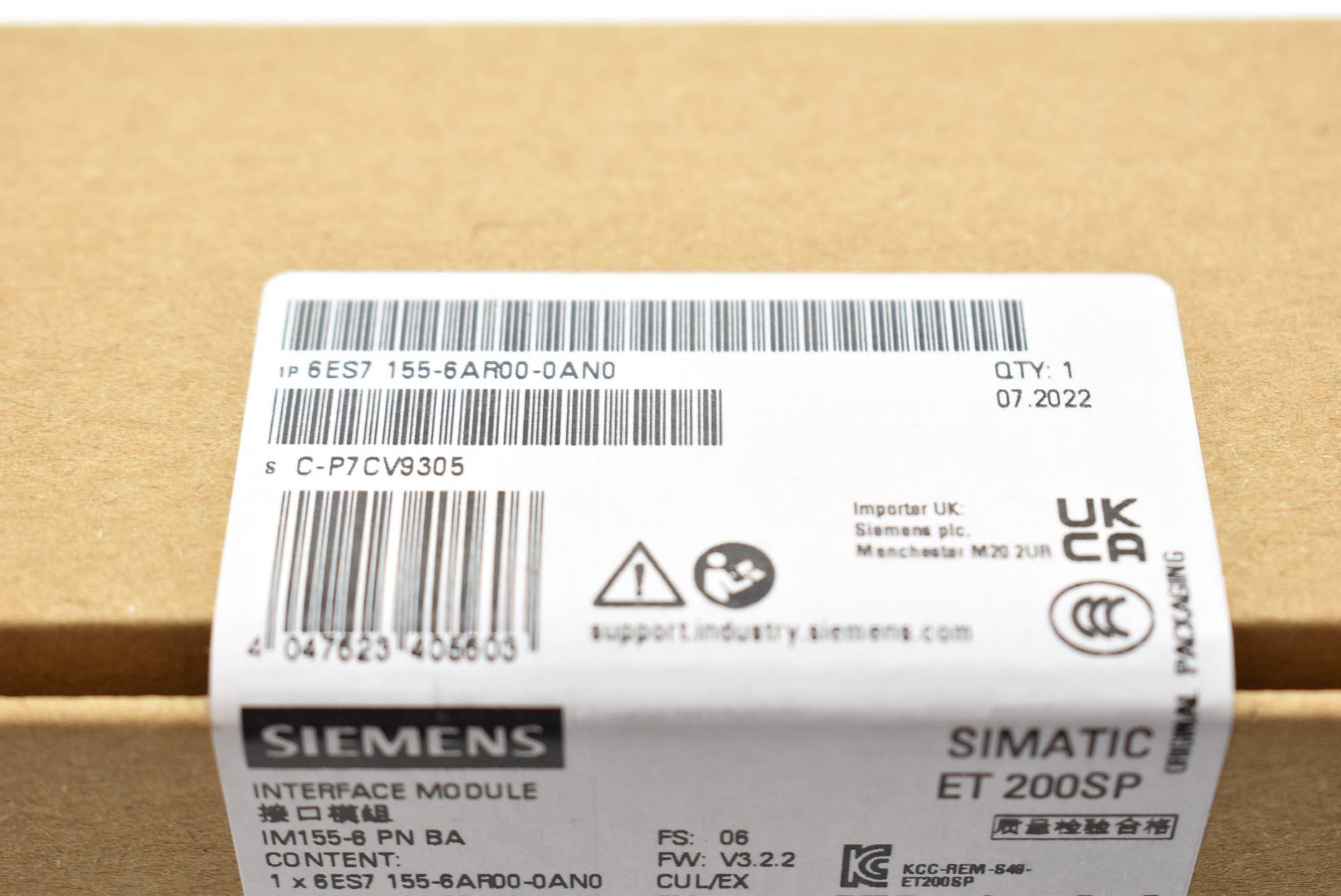 Siemens simatic ET 200SP IM155-6 6ES7 155-6AR00-0AN0 ( 6ES7155-6AR00-0AN0 ) E.6