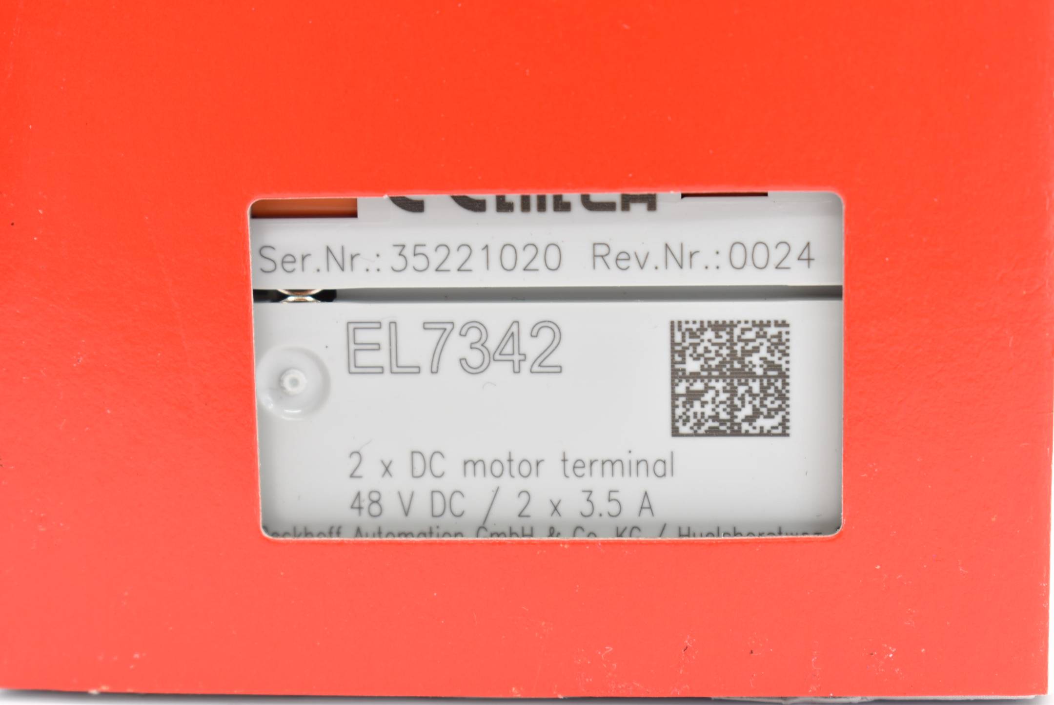 Beckhoff EtherCAT-Klemme 2-Kanal-Motion-Interface 48VDC 3,5A EL7342 ( EL 7342 )