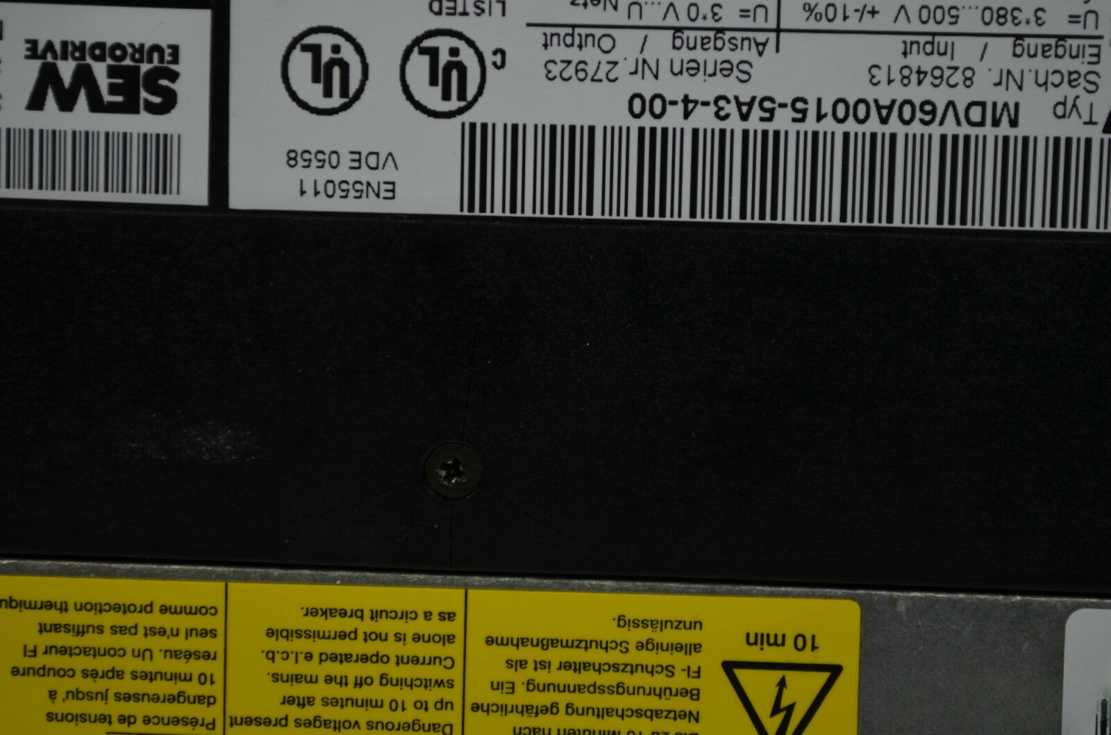 SEW Eurodrive Frequenzumrichter MDV60A0015-5A3-4-00