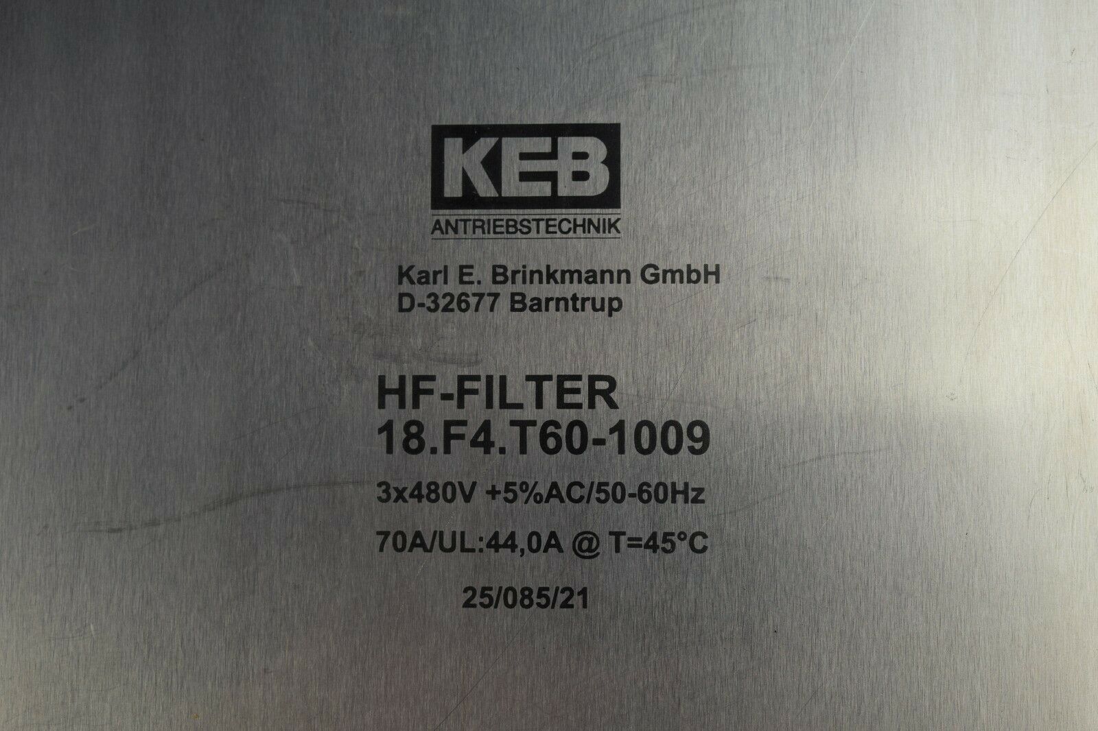 KEB HF-Filter 18.F4.T60-1009