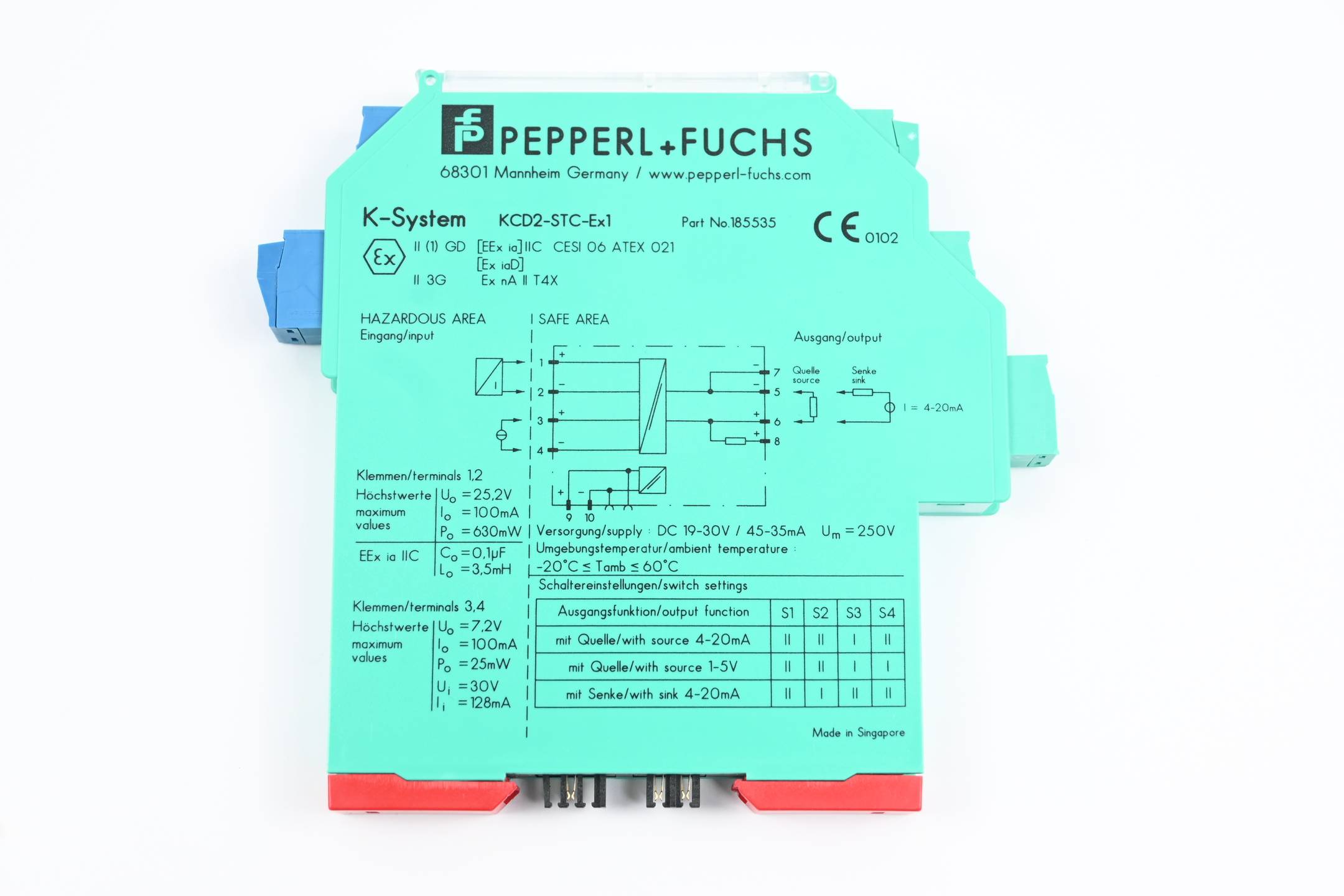 Pepperl+Fuchs KCD2-STC-EX1 ( KCD2STCEX1 ) 185535