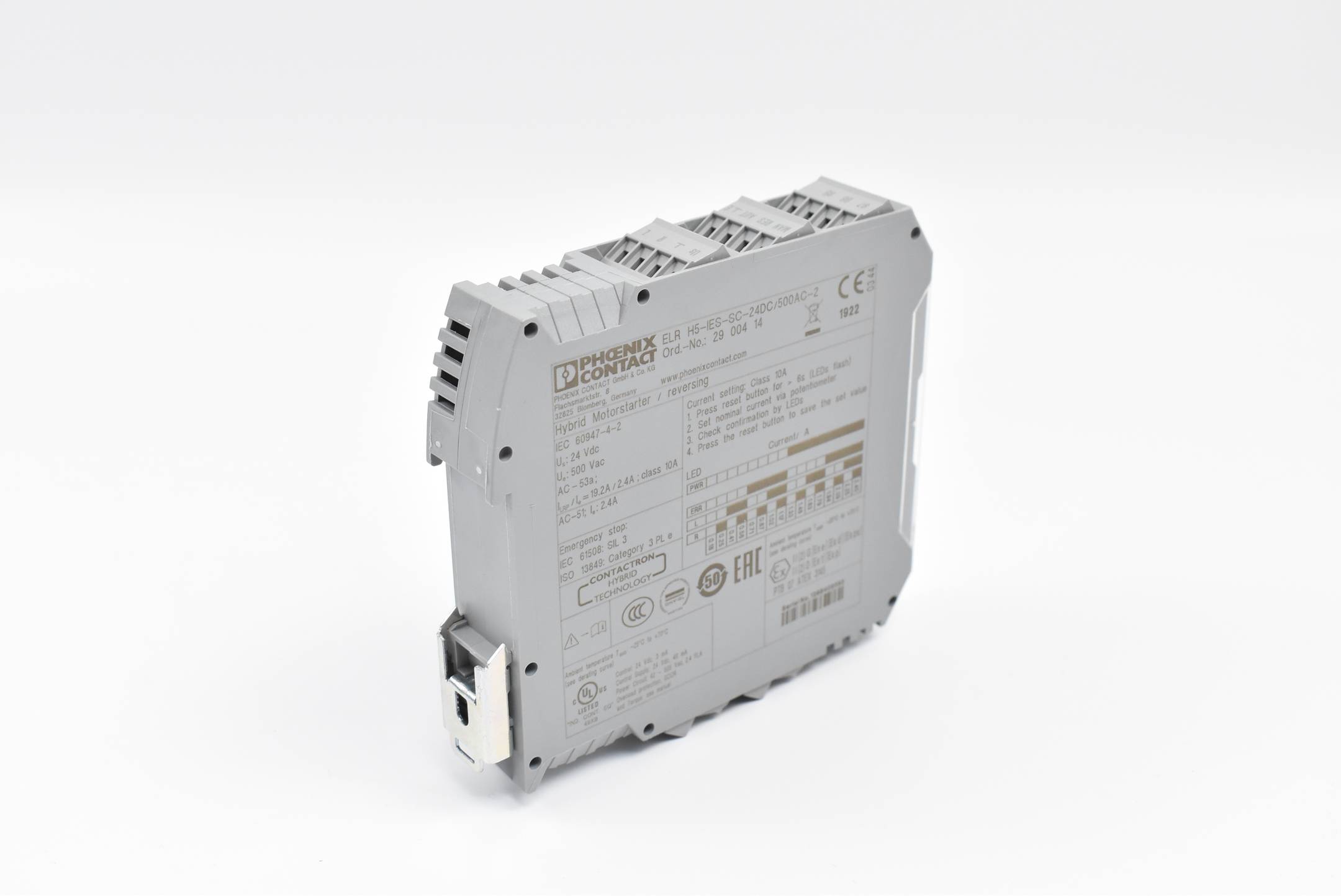 Phoenix Contact Hybridmotorstarter ELR H5-IES-SC- 24DC/500AC-2 ( 2900414 ) 