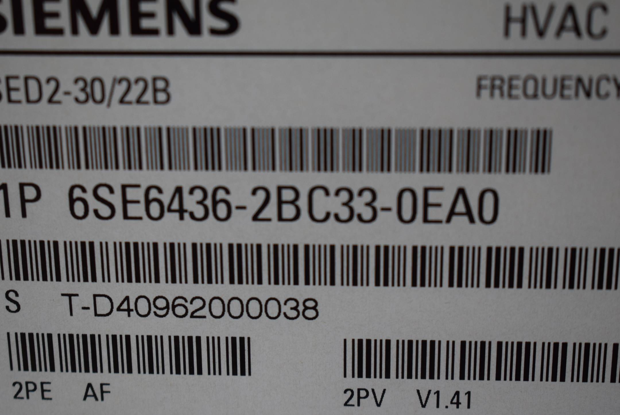Siemens Frequenzumwandler 6SE6436-2BC33-0EA0 ( 6SE6 436-2BC33-0EA0 ) V1.41