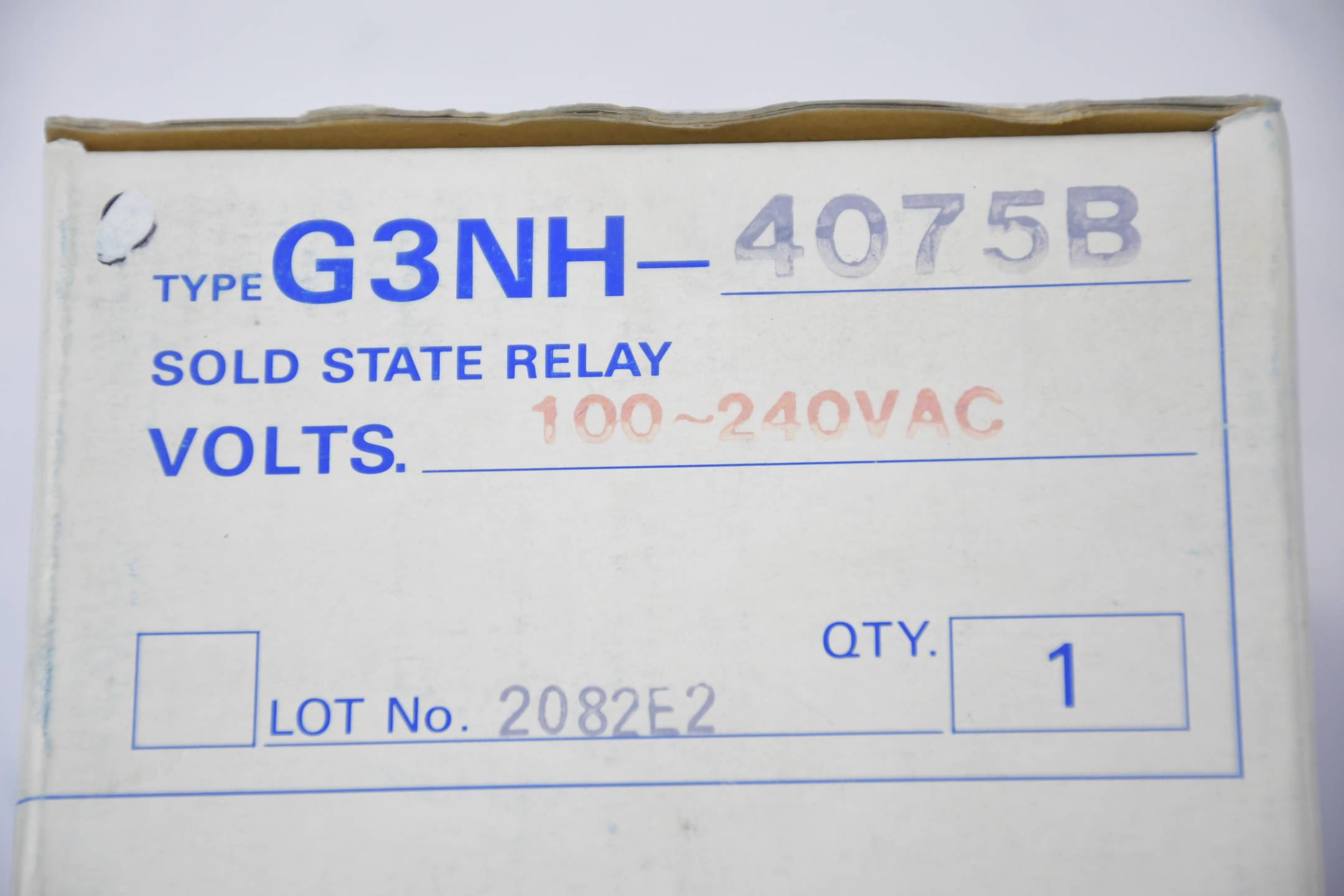 Omron Solid State Relay 100-240VAC ( G3NH-4075B )