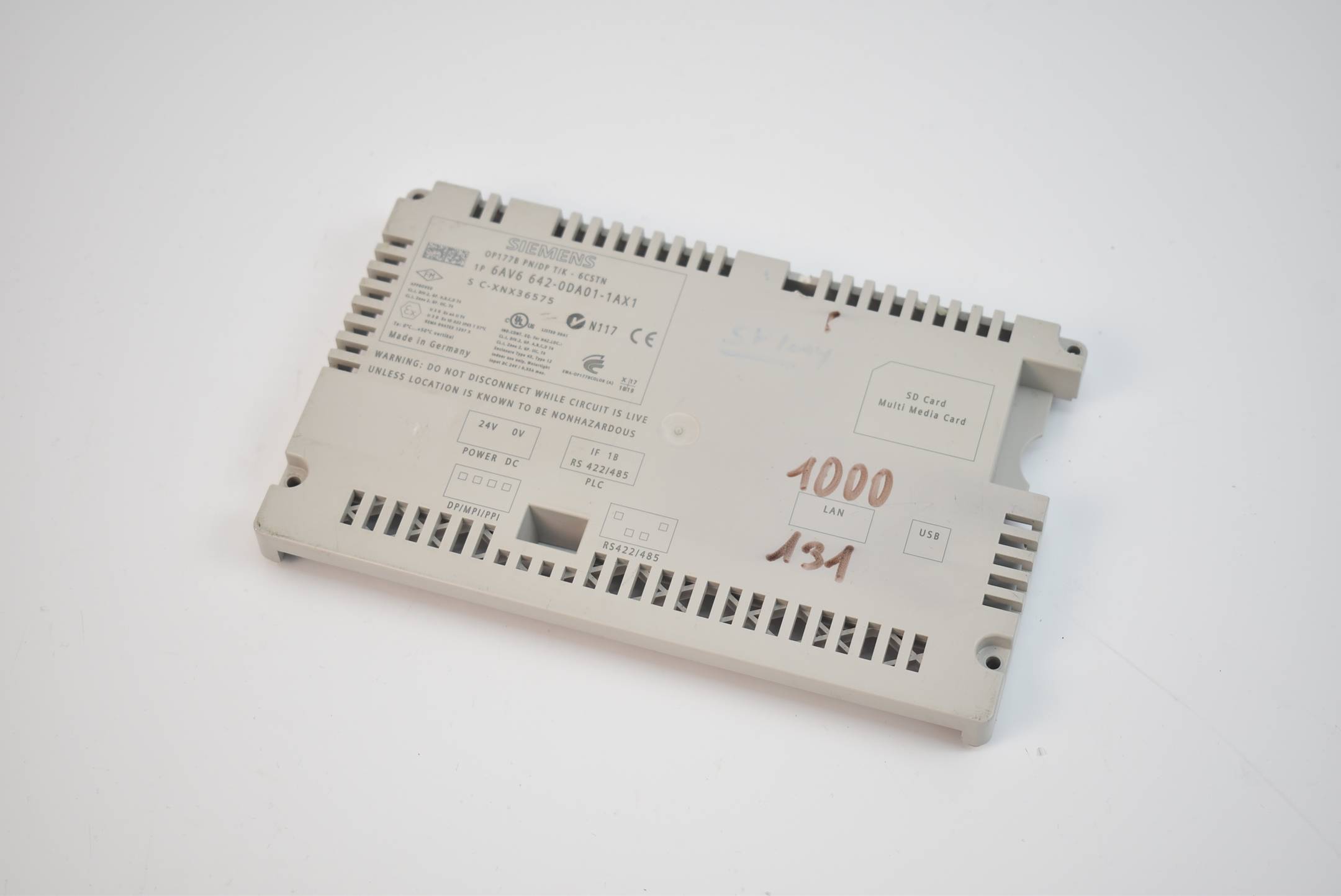 Siemens Backcover OP177B 6AV6 642-0DA01-1AX1 ( 6AV6642-0DA01-1AX1 ) Zustand D