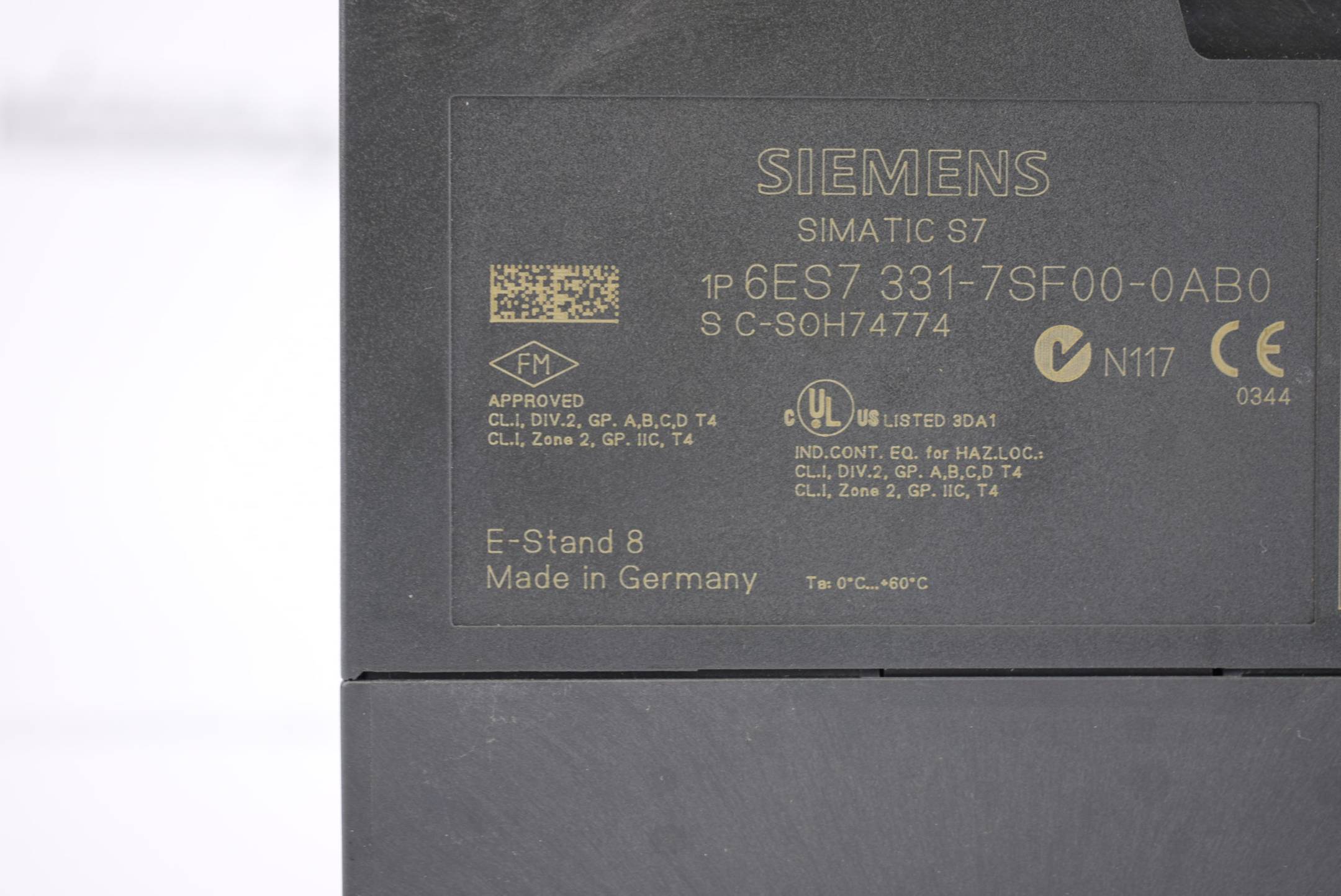 Siemens Simatic S7 Analog SM331 6ES7 331-7SF00-0AB0 ( 6ES7331-7SF00-0AB0 ) E8