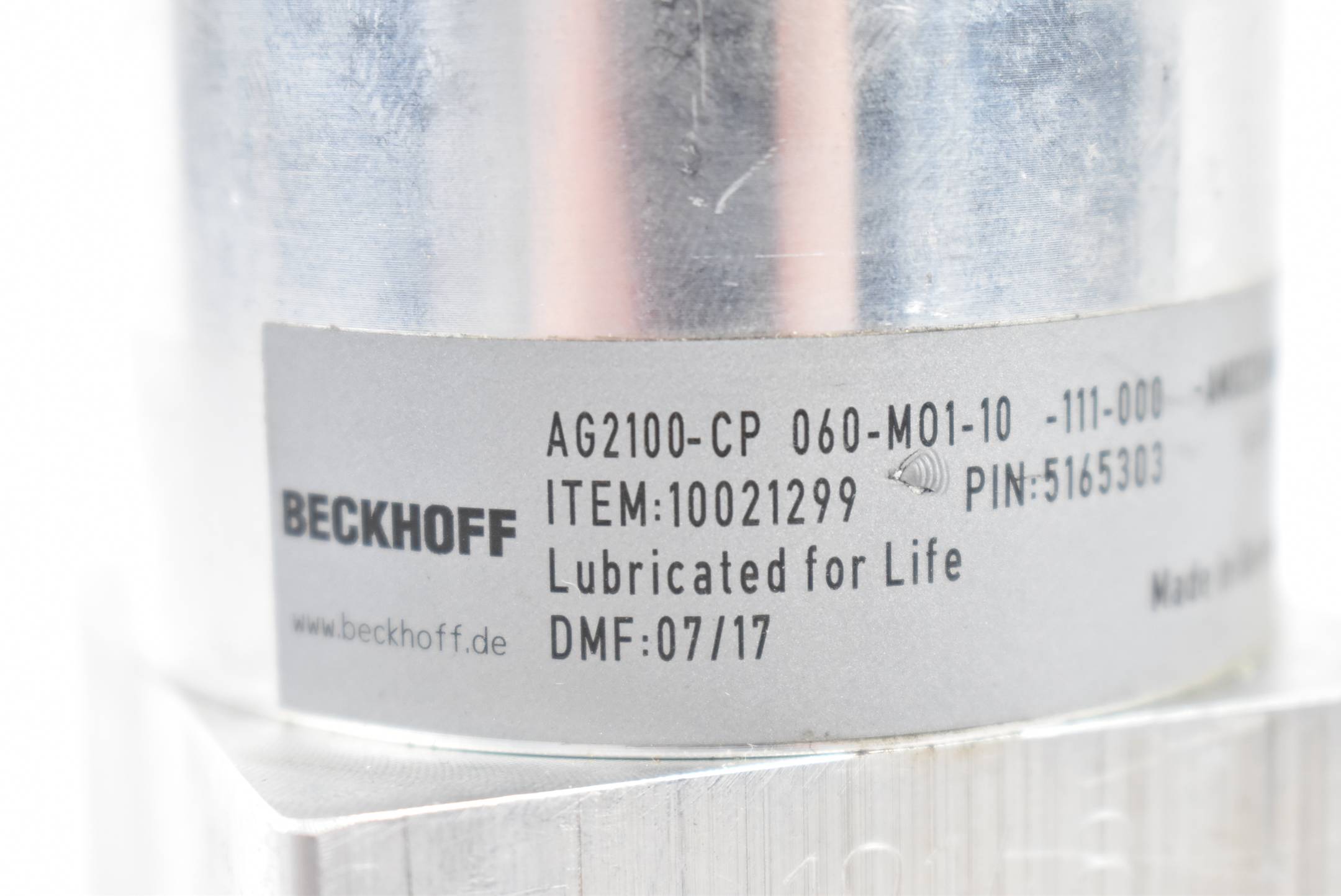 Beckhoff Servomotor AM8021-0B20-0000 + AG2100-CP 060-M01-10