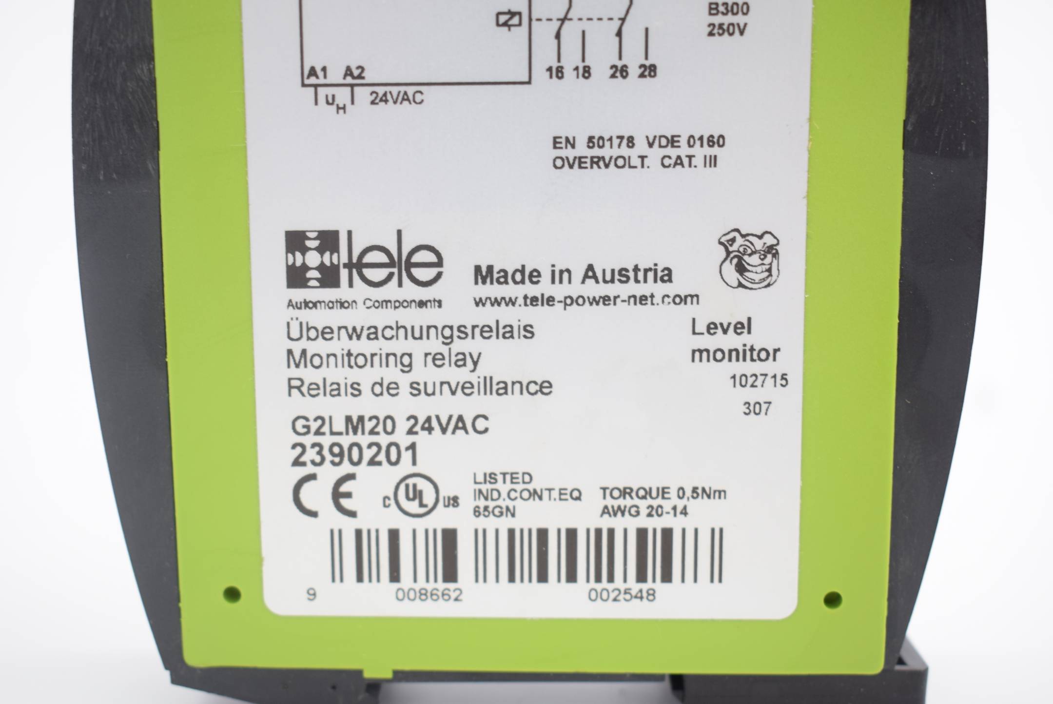 Tele WatchDog Überwachungsrelais G2LM20 24VDC 2390201