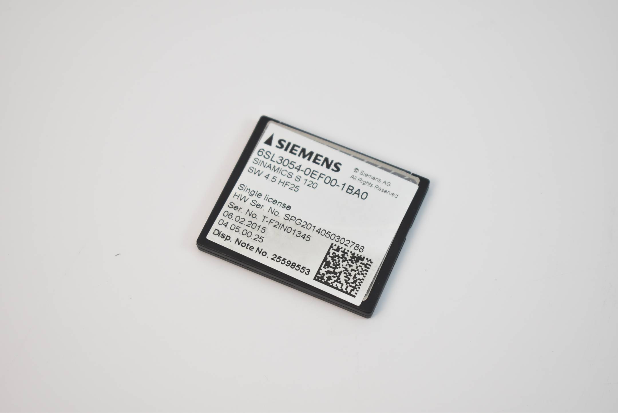Siemens sinamics S120 CompactFlash 6SL3 054-0EF00-1BA0 ( 6SL3054-0EF00-1BA0 )