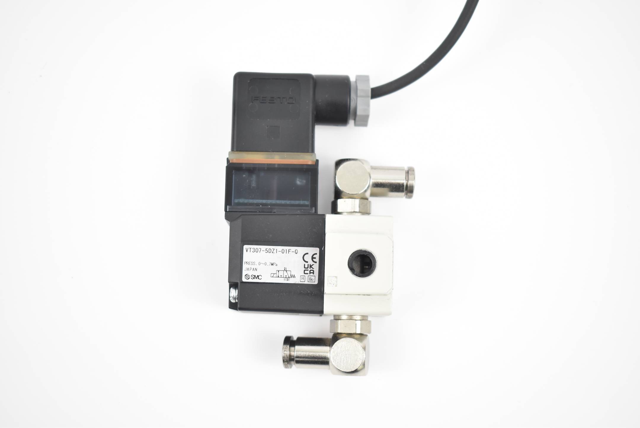 SMC Pneumatik-Magnetventil Verteiler VT307-5D1-01F-Q ohne Filter
