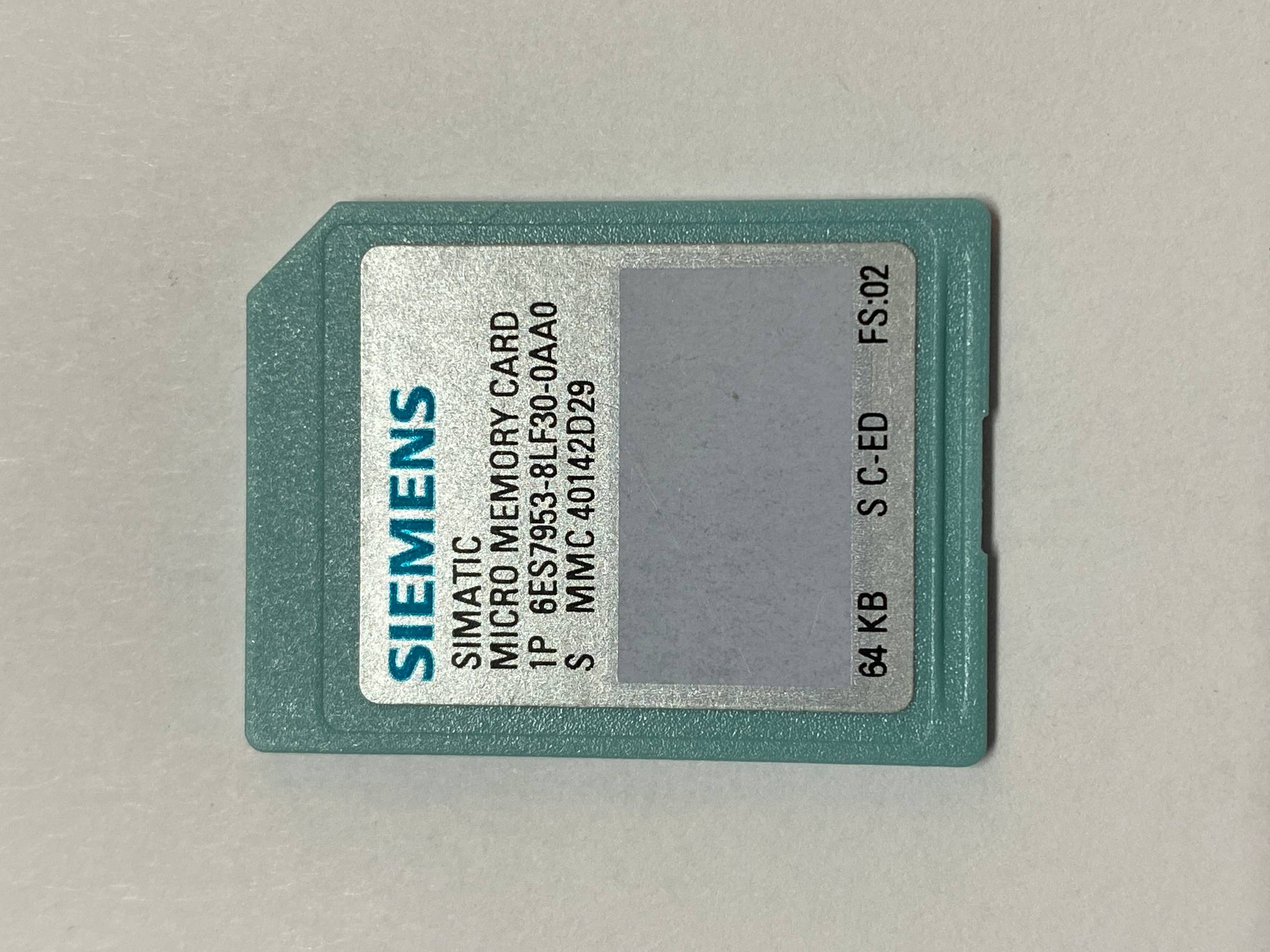 Siemens simatic MMC 64kB 6ES7953-8LF30-0AA0 ( 6ES7 953-8LF30-0AA0 )